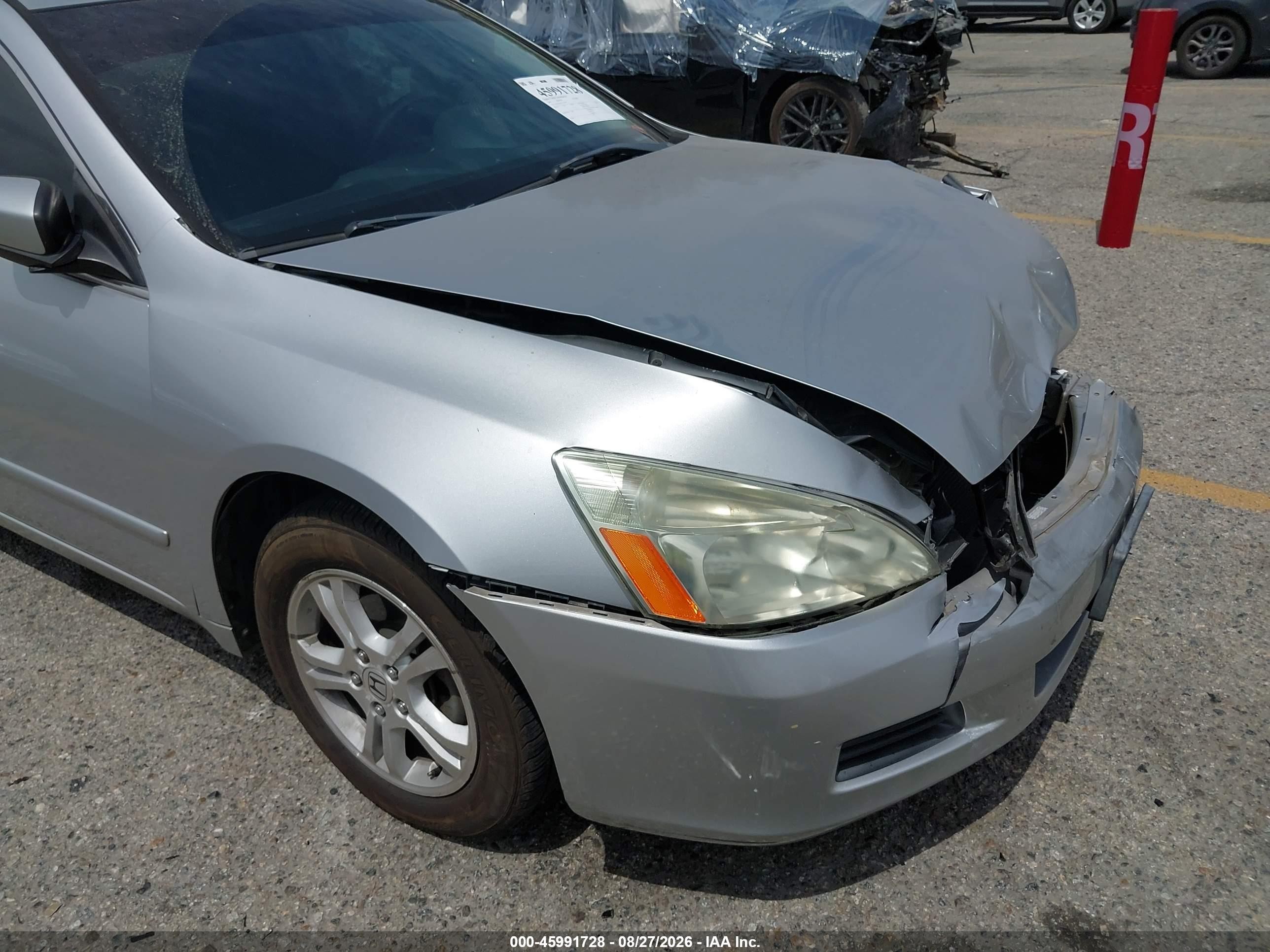 2007 Honda Accord 2.4 Se Silver vin: 1HGCM56317A141844