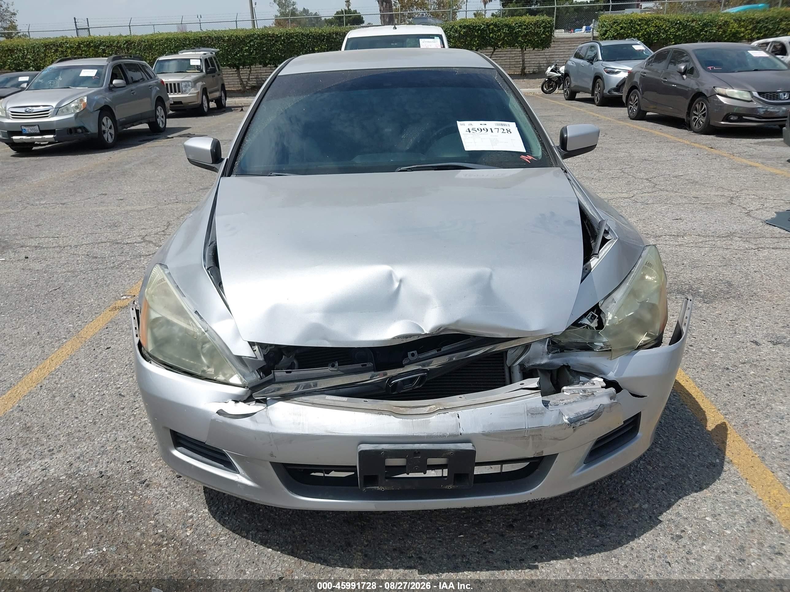 2007 Honda Accord 2.4 Se Silver vin: 1HGCM56317A141844