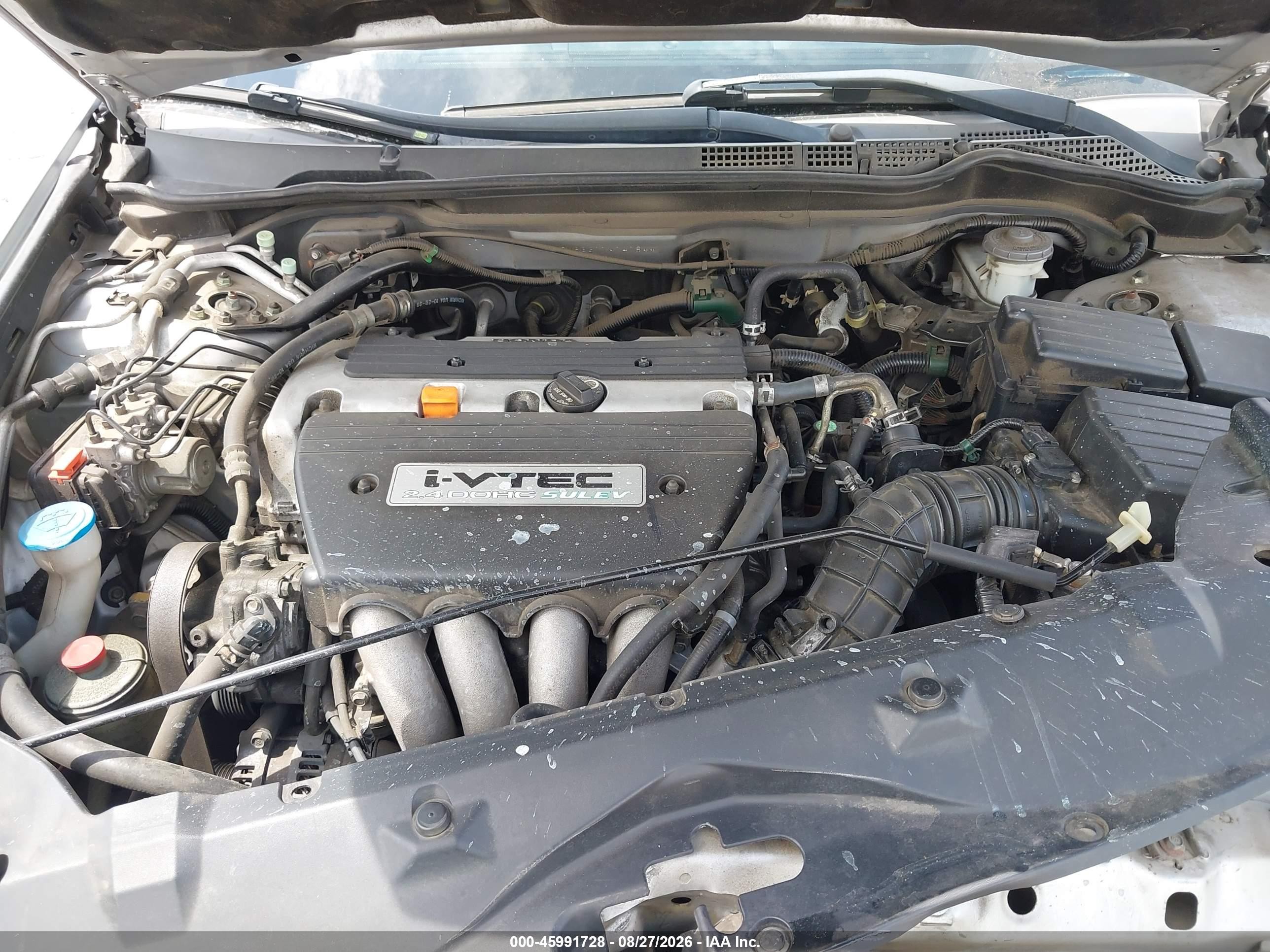2007 Honda Accord 2.4 Se Silver vin: 1HGCM56317A141844