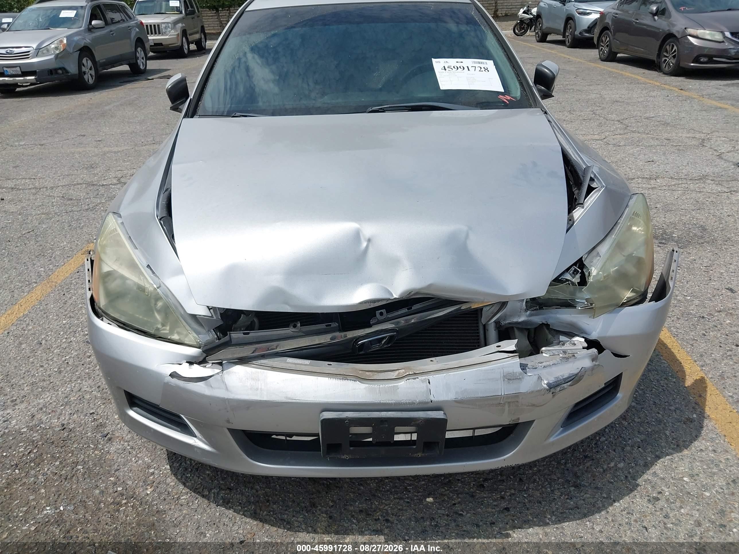 2007 Honda Accord 2.4 Se Silver vin: 1HGCM56317A141844