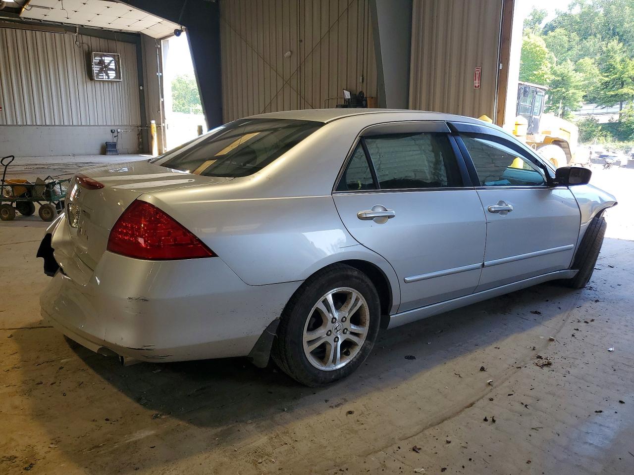 2007 Honda Accord Se Silver vin: 1HGCM56317A144274