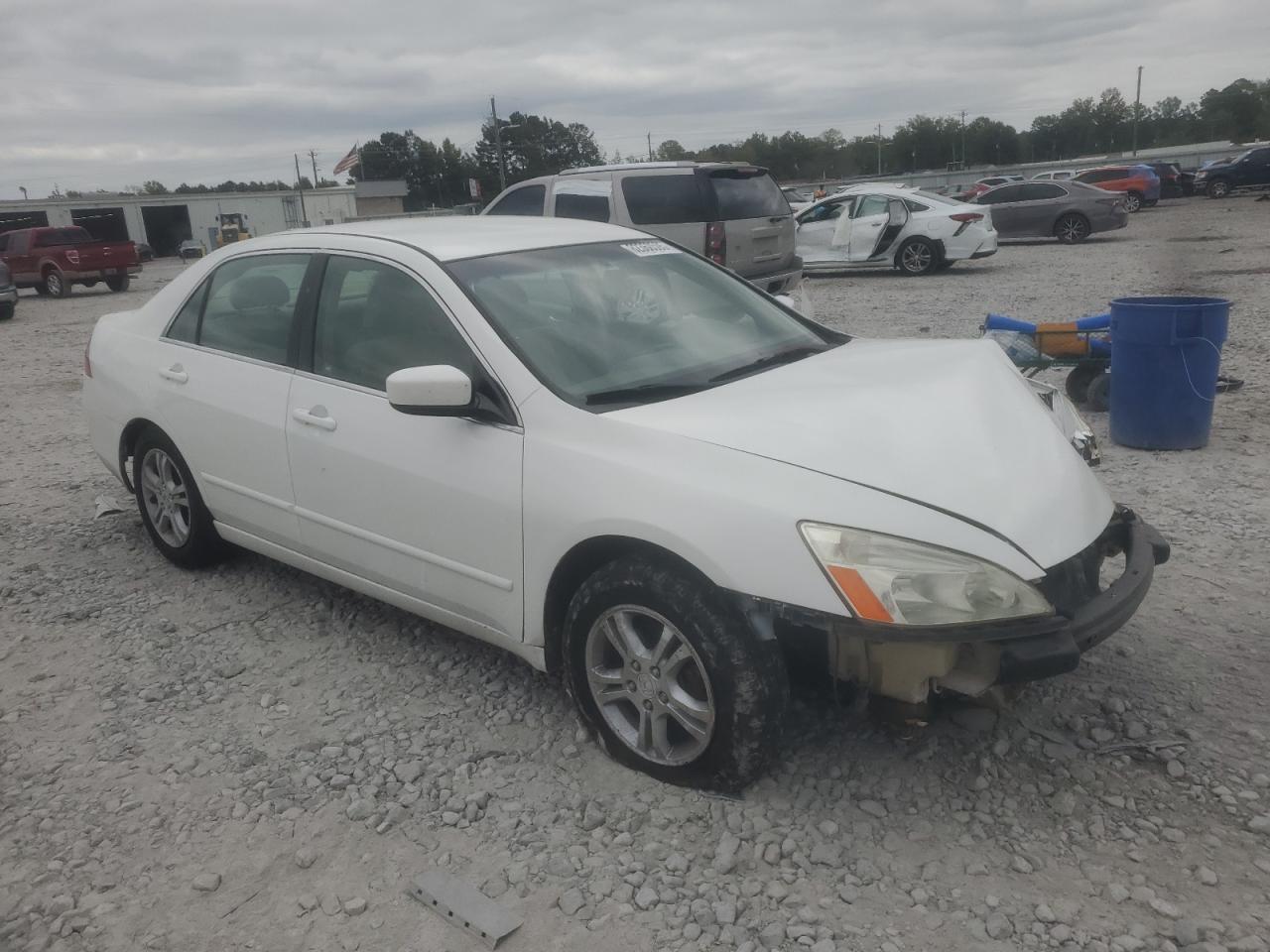 2007 Honda Accord Se White vin: 1HGCM56317A188002