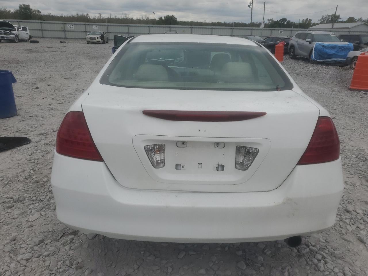 2007 Honda Accord Se White vin: 1HGCM56317A188002