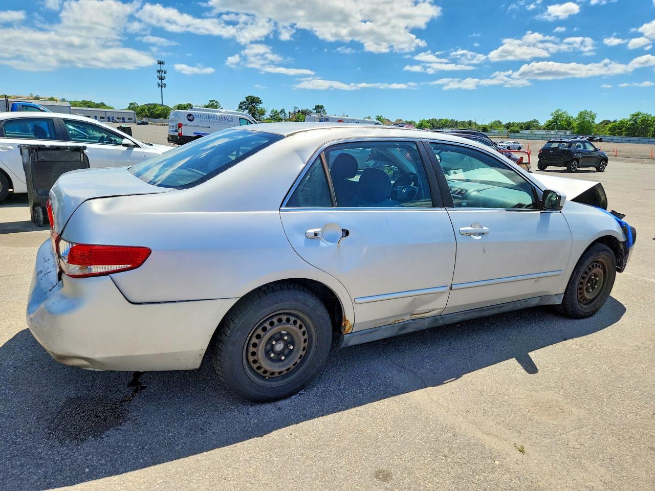 2003 Honda Accord Lx Silver vin: 1HGCM56323A007354