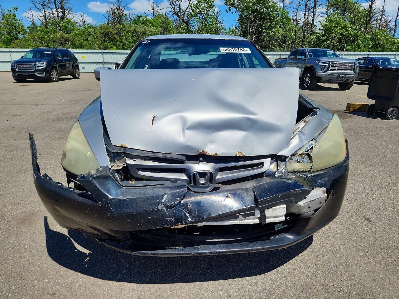2003 Honda Accord Lx Silver vin: 1HGCM56323A007354