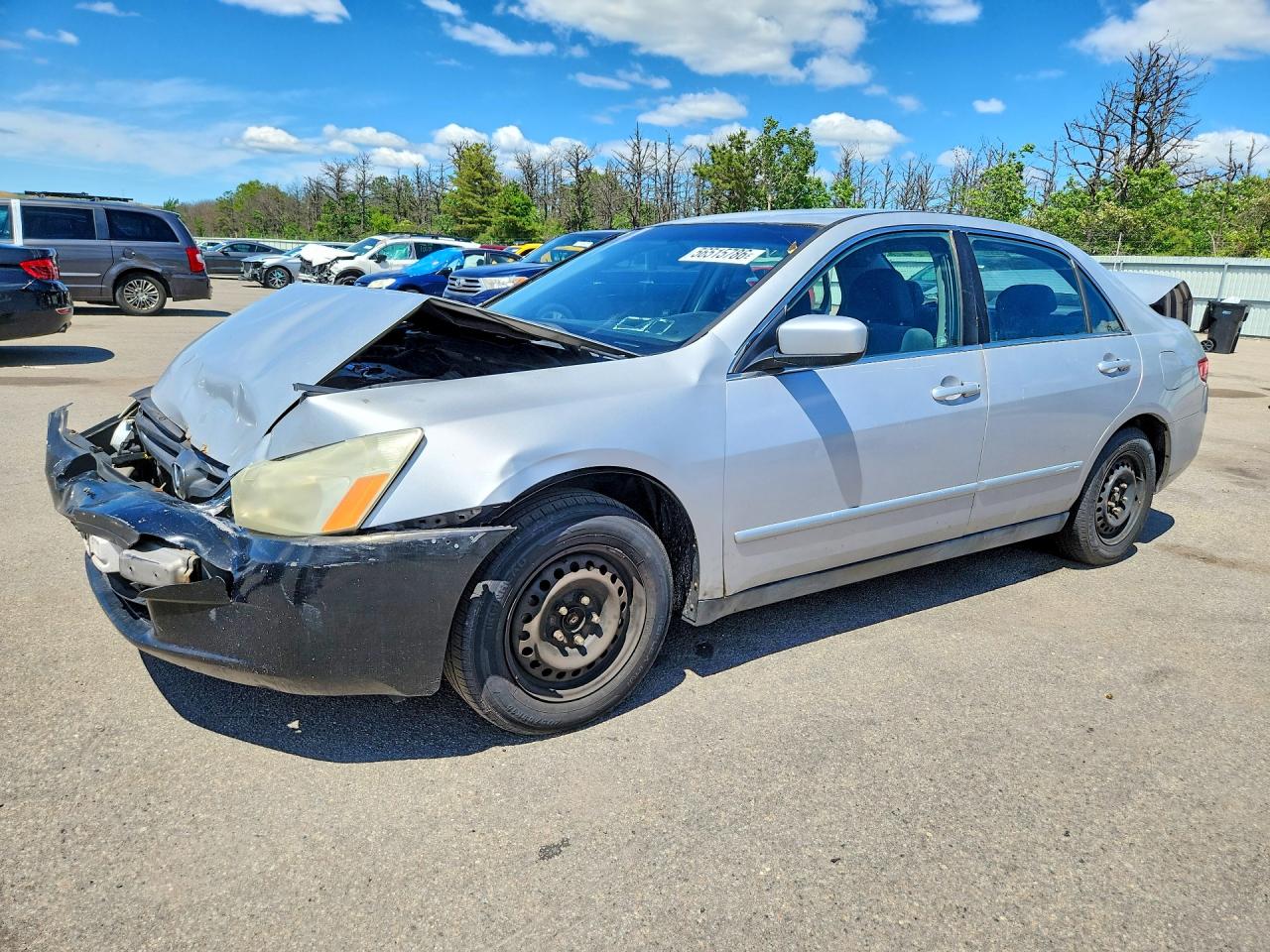 2003 Honda Accord Lx Silver vin: 1HGCM56323A007354