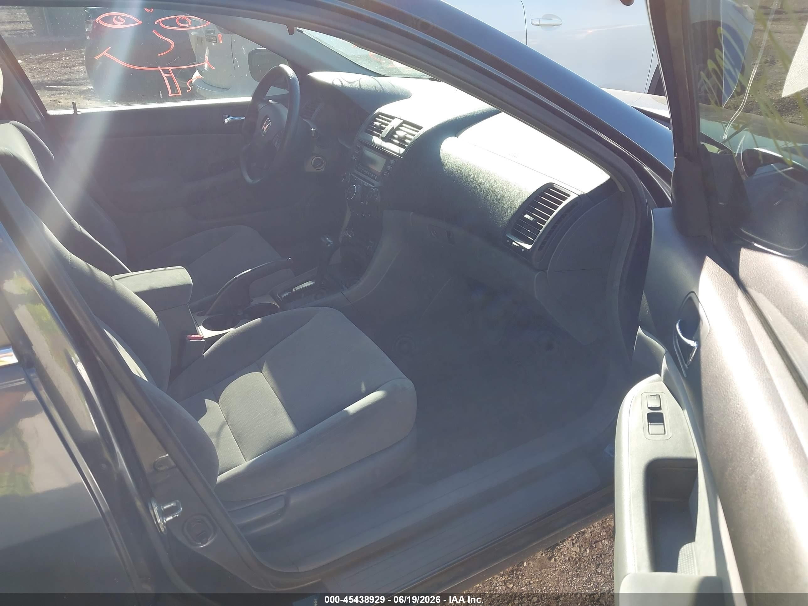 2003 Honda Accord 2.4 Lx Gray vin: 1HGCM56323A038653