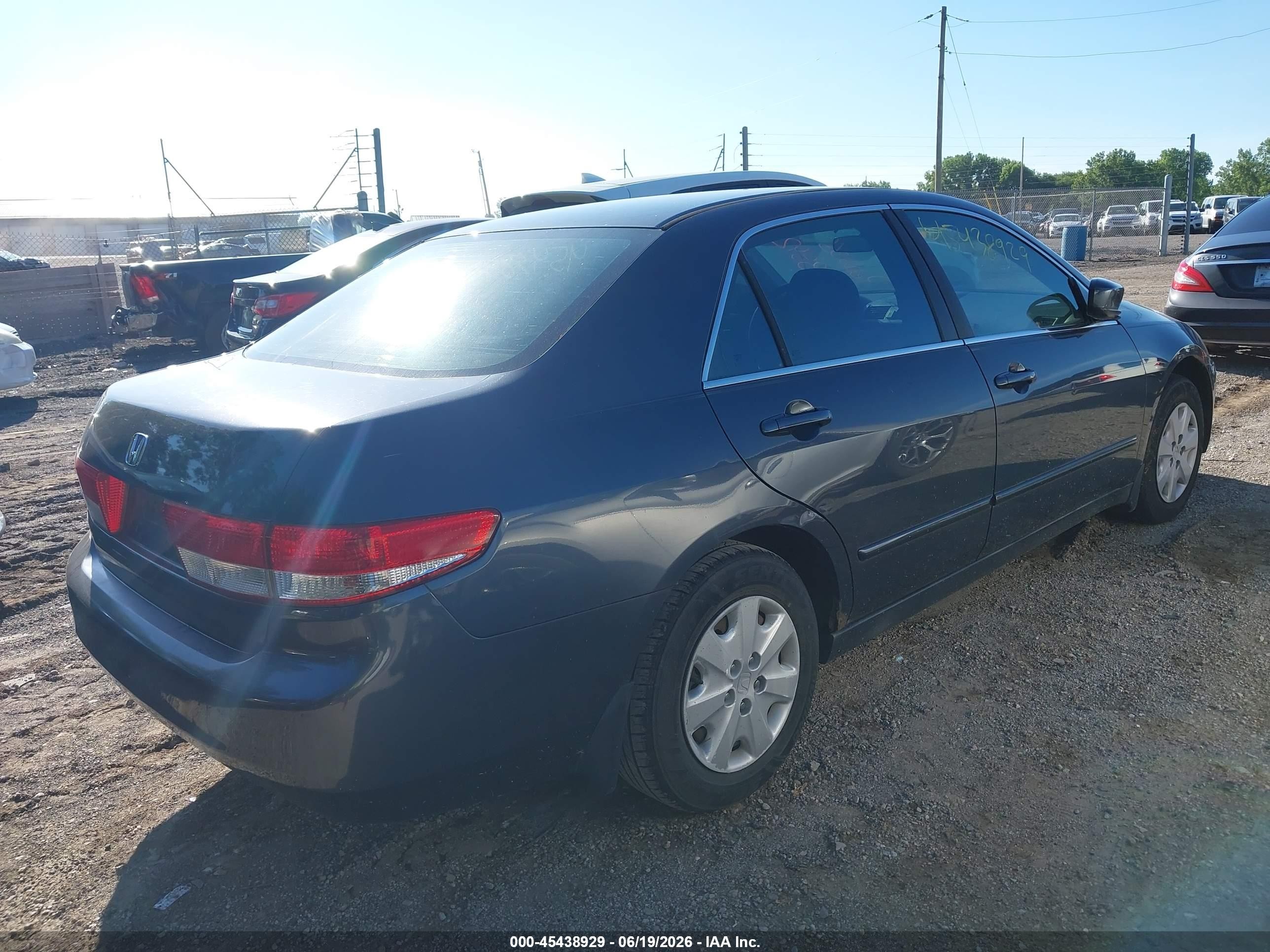 2003 Honda Accord 2.4 Lx Gray vin: 1HGCM56323A038653