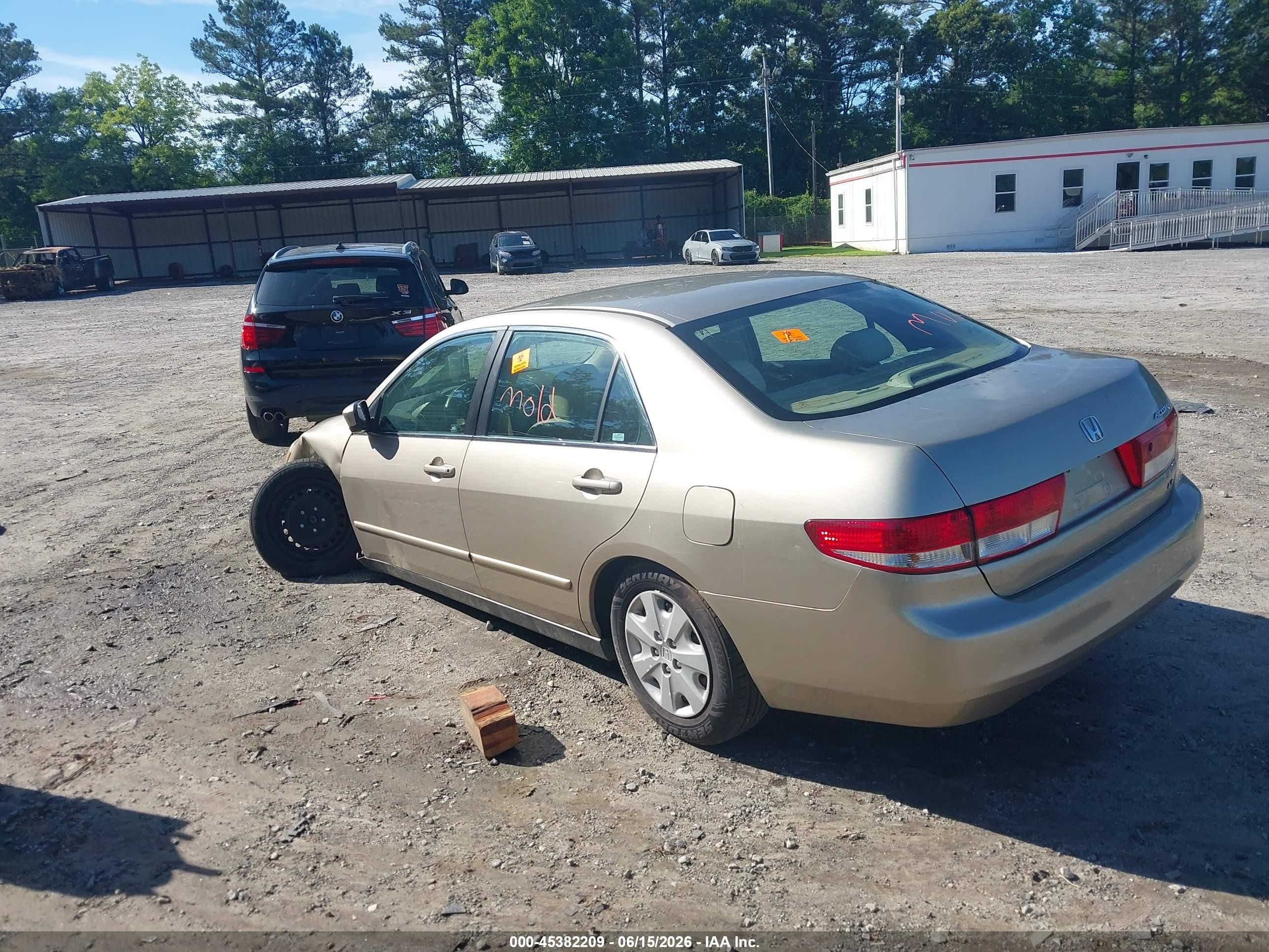 2003 Honda Accord 2.4 Lx Beige vin: 1HGCM56323A041018