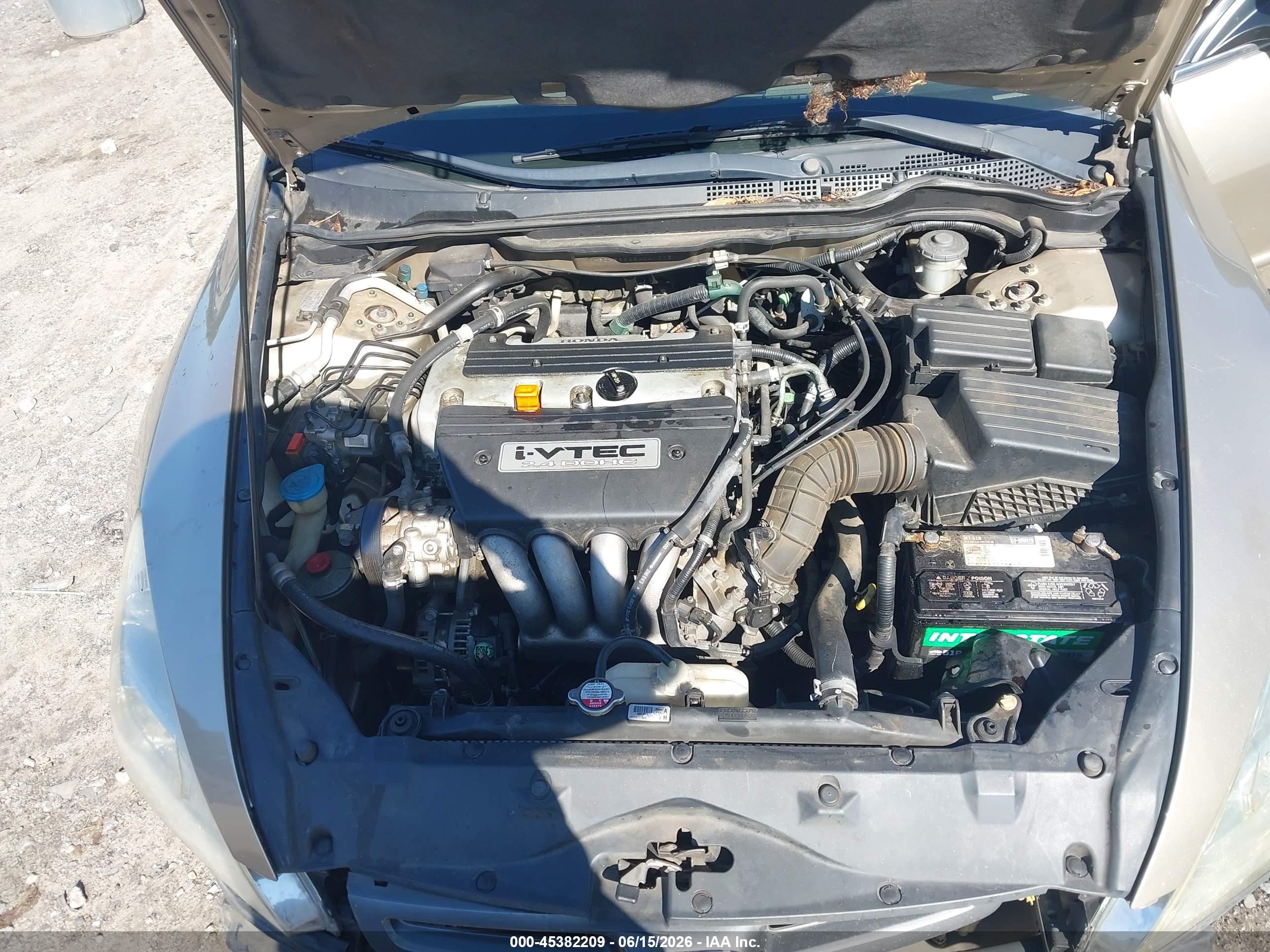2003 Honda Accord 2.4 Lx Beige vin: 1HGCM56323A041018