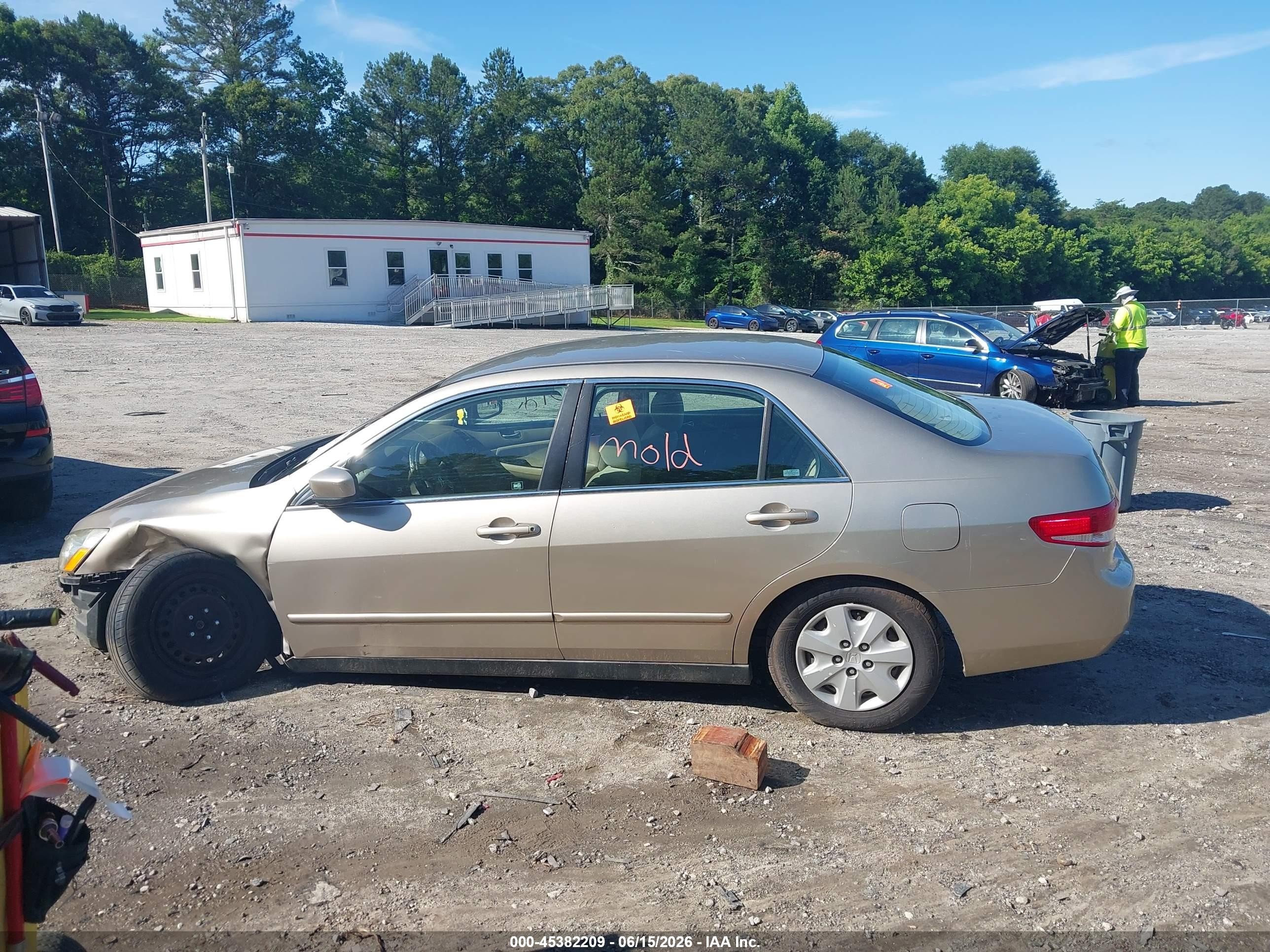 2003 Honda Accord 2.4 Lx Beige vin: 1HGCM56323A041018