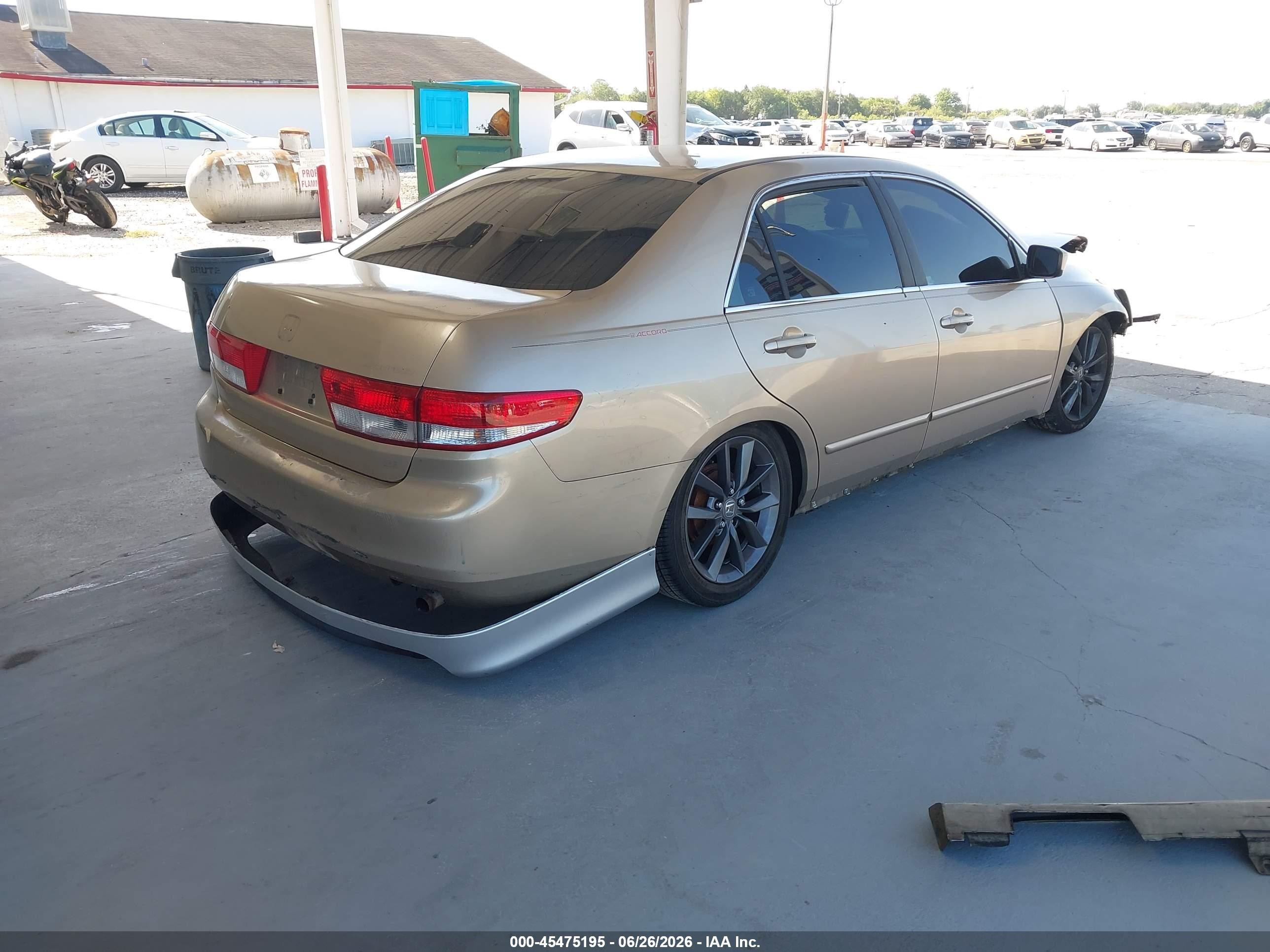 2003 Honda Accord Sdn Lx Gold vin: 1HGCM56323A071782