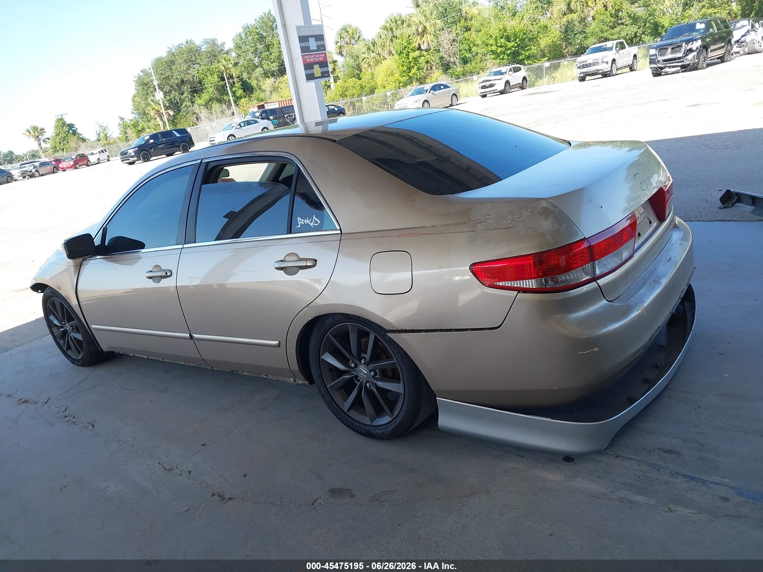 2003 Honda Accord Sdn Lx Gold vin: 1HGCM56323A071782