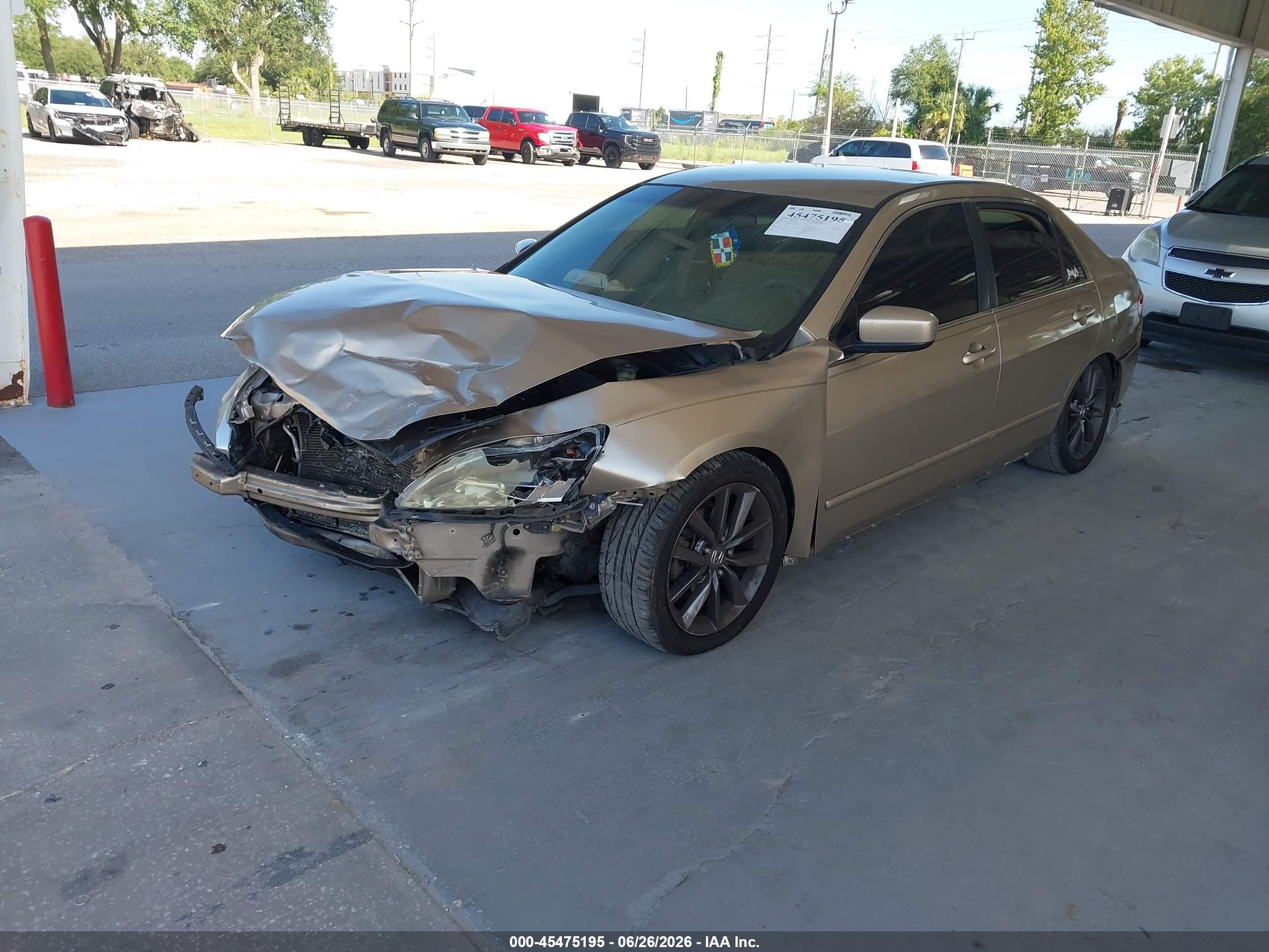 2003 Honda Accord Sdn Lx Gold vin: 1HGCM56323A071782