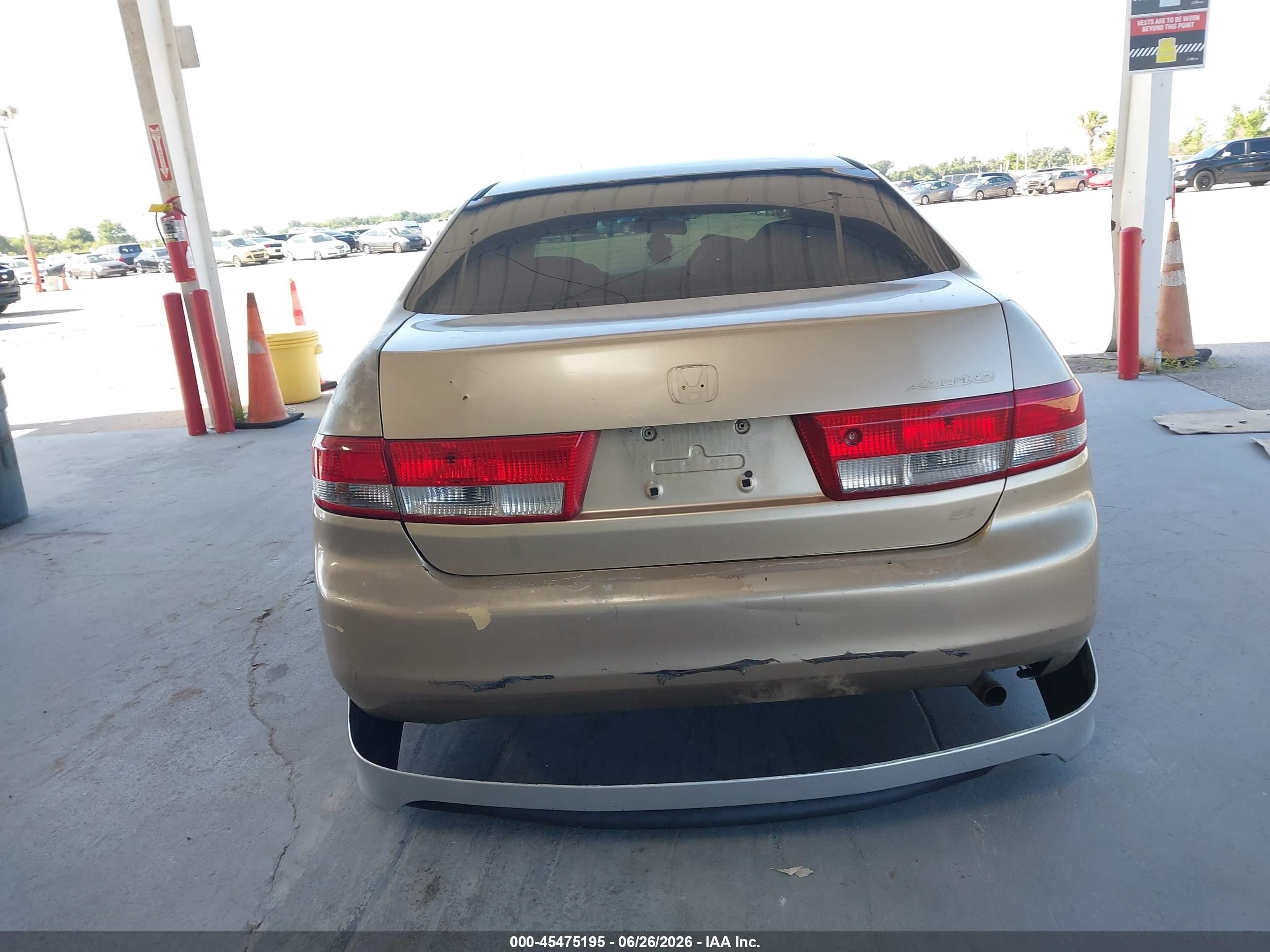 2003 Honda Accord Sdn Lx Gold vin: 1HGCM56323A071782