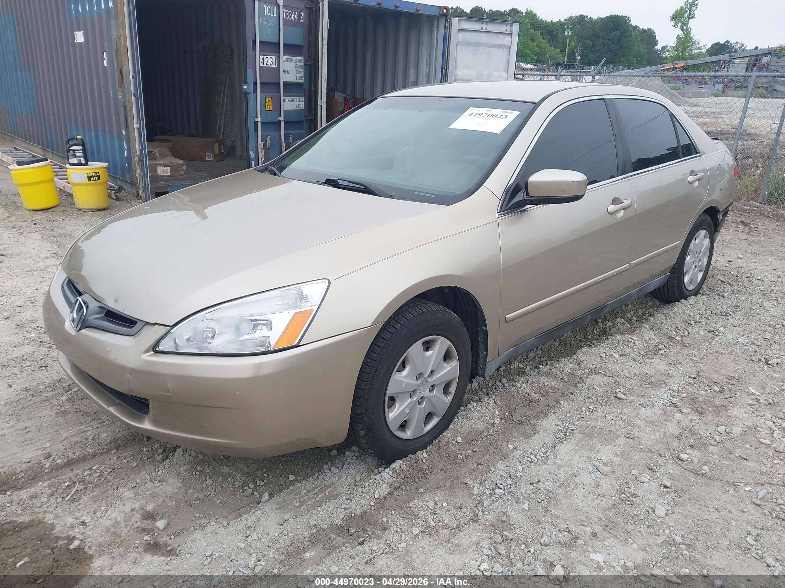 2003 Honda Accord 2.4 Lx Champagne vin: 1HGCM56323A077341