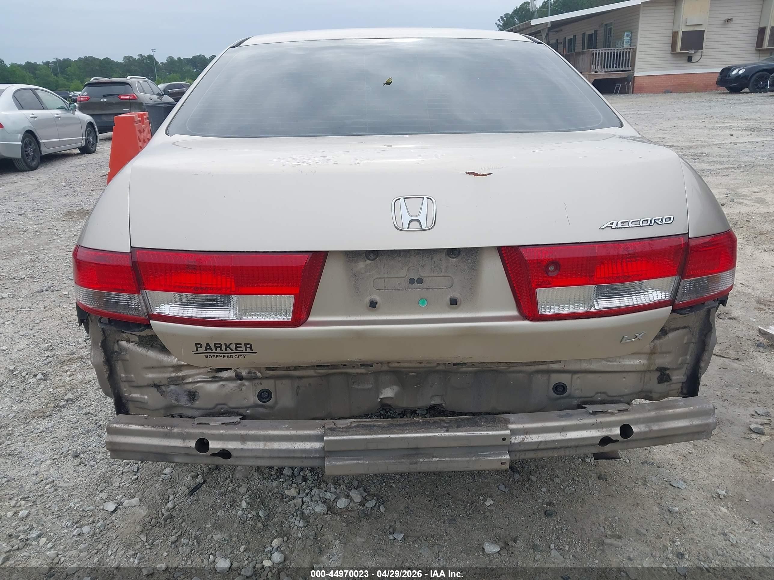 2003 Honda Accord 2.4 Lx Champagne vin: 1HGCM56323A077341