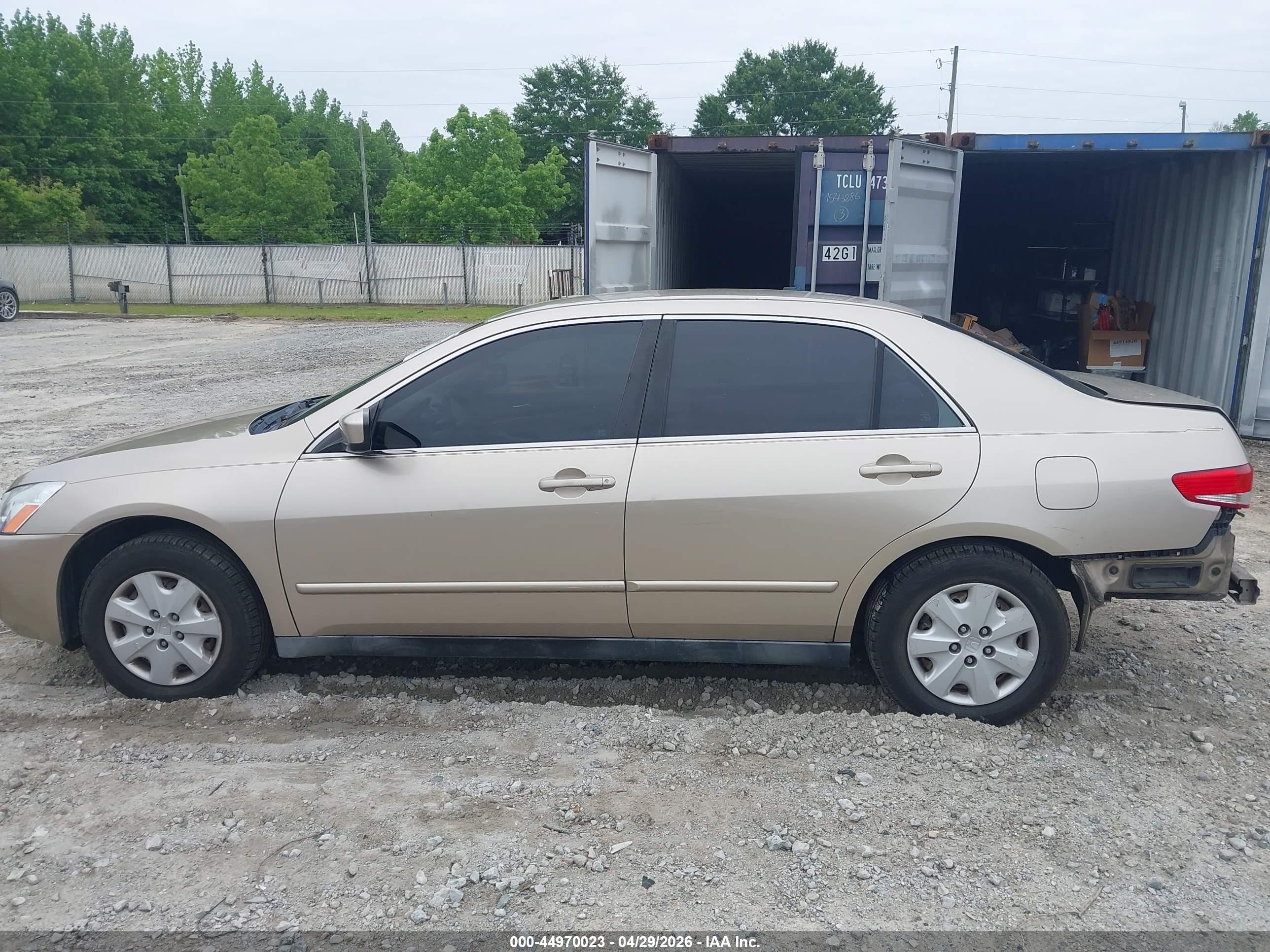2003 Honda Accord 2.4 Lx Champagne vin: 1HGCM56323A077341