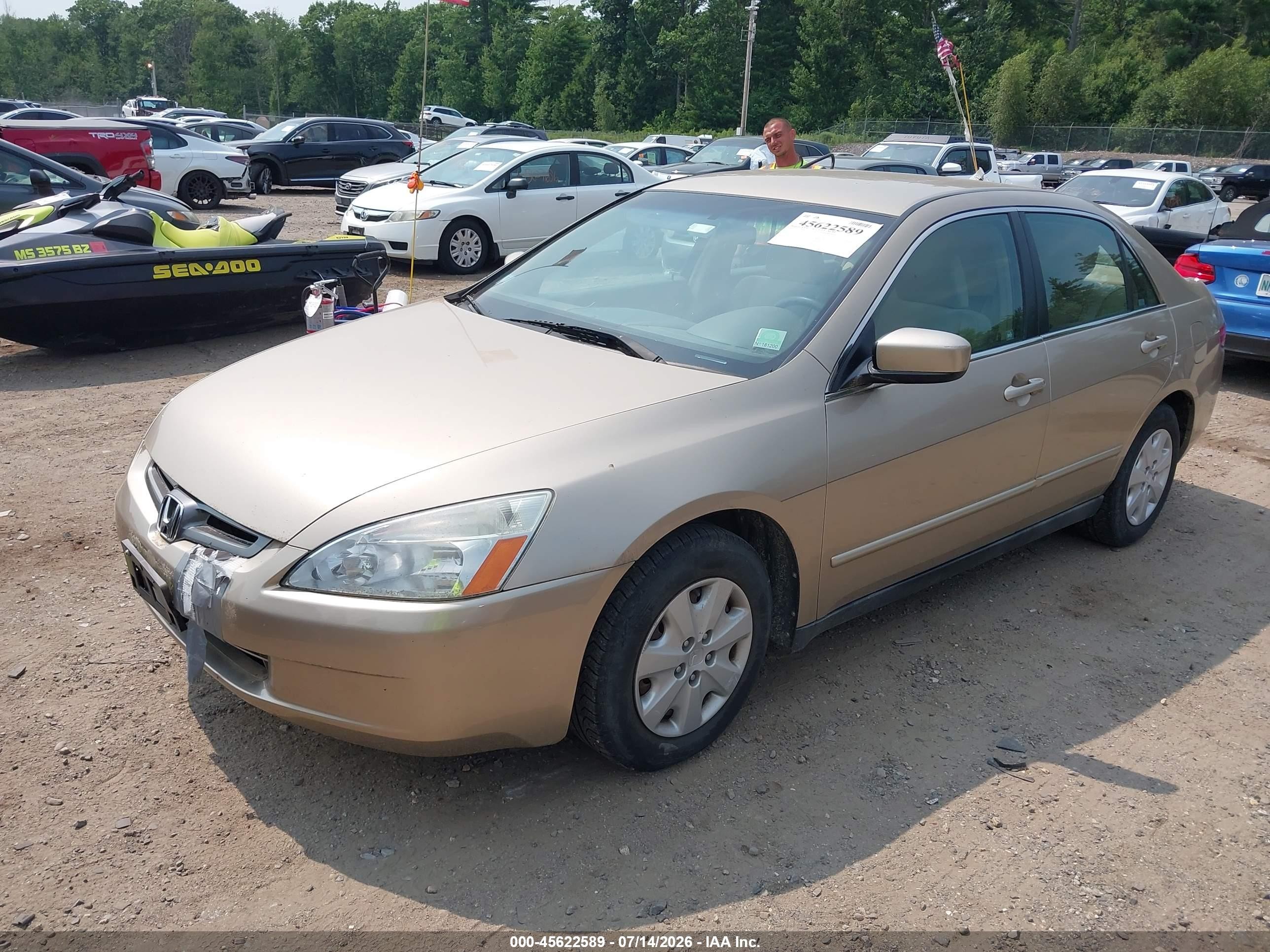 2003 Honda Accord Sdn Lx Gold vin: 1HGCM56323A130541