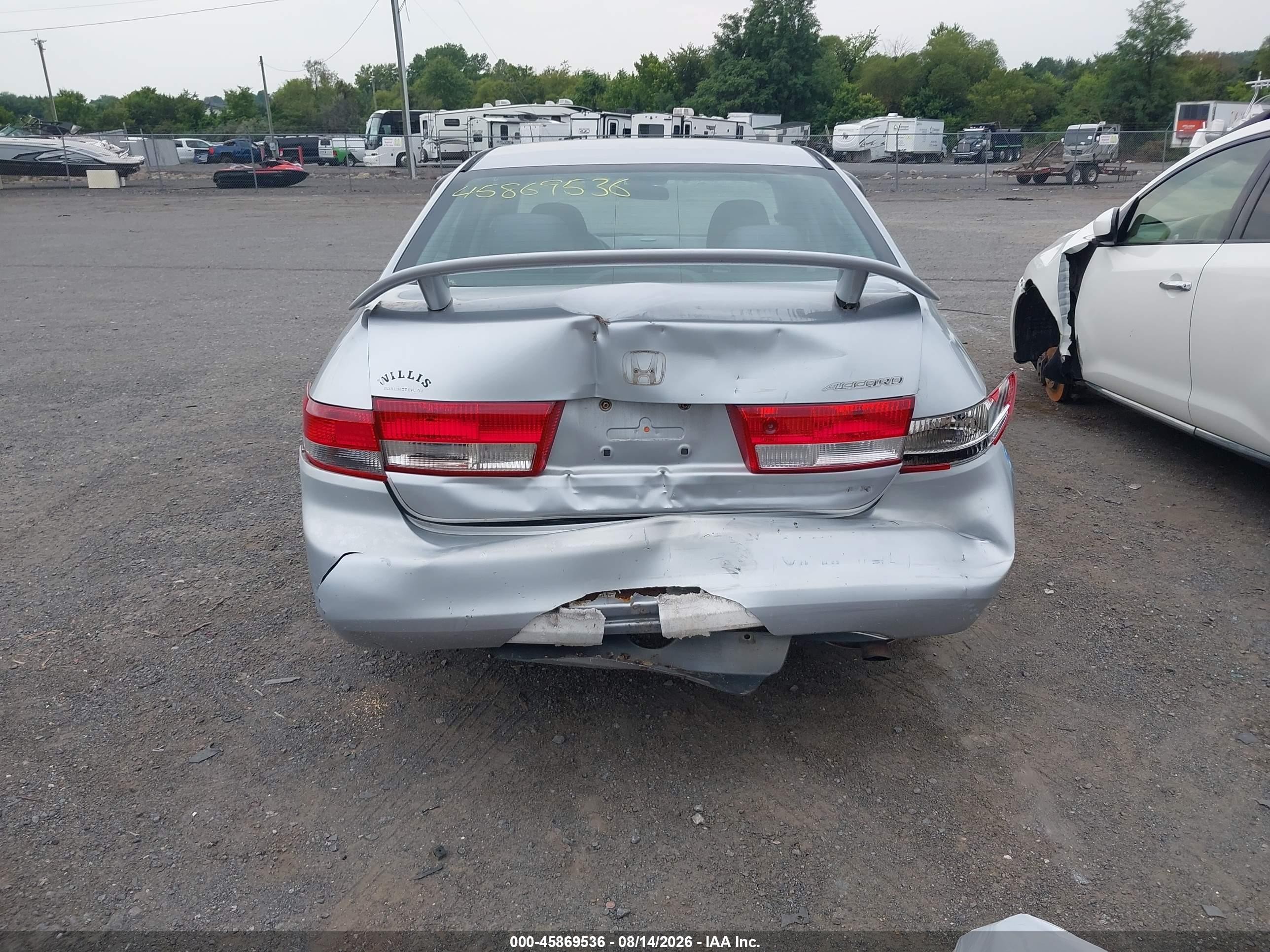 2003 Honda Accord 2.4 Lx Silver vin: 1HGCM56323A144522