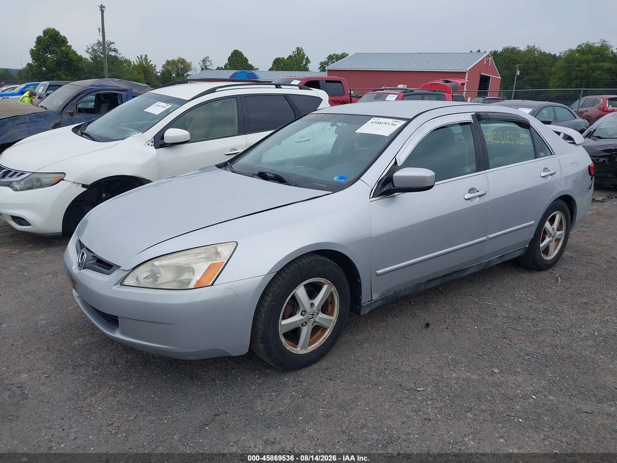 2003 Honda Accord 2.4 Lx Silver vin: 1HGCM56323A144522