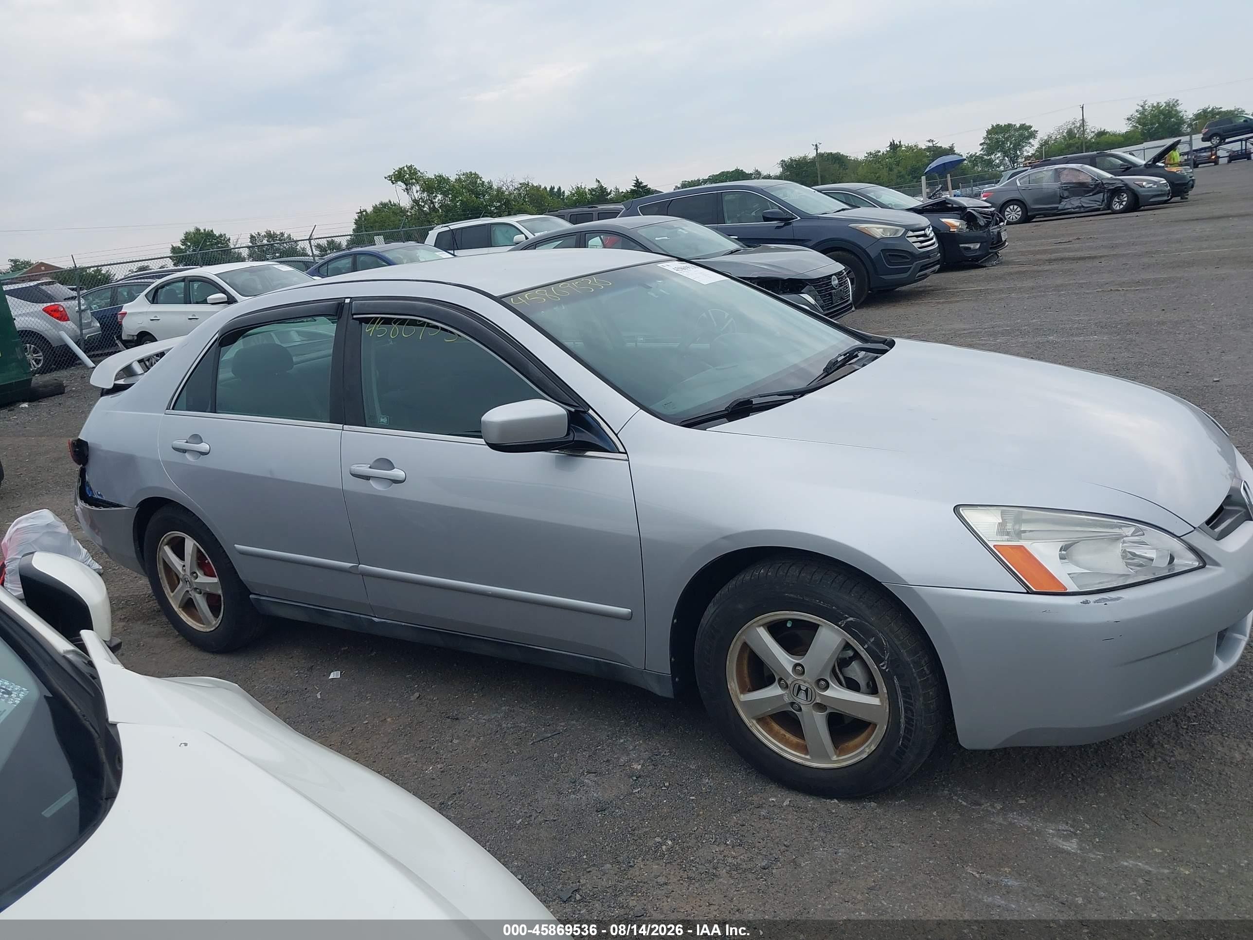 2003 Honda Accord 2.4 Lx Silver vin: 1HGCM56323A144522