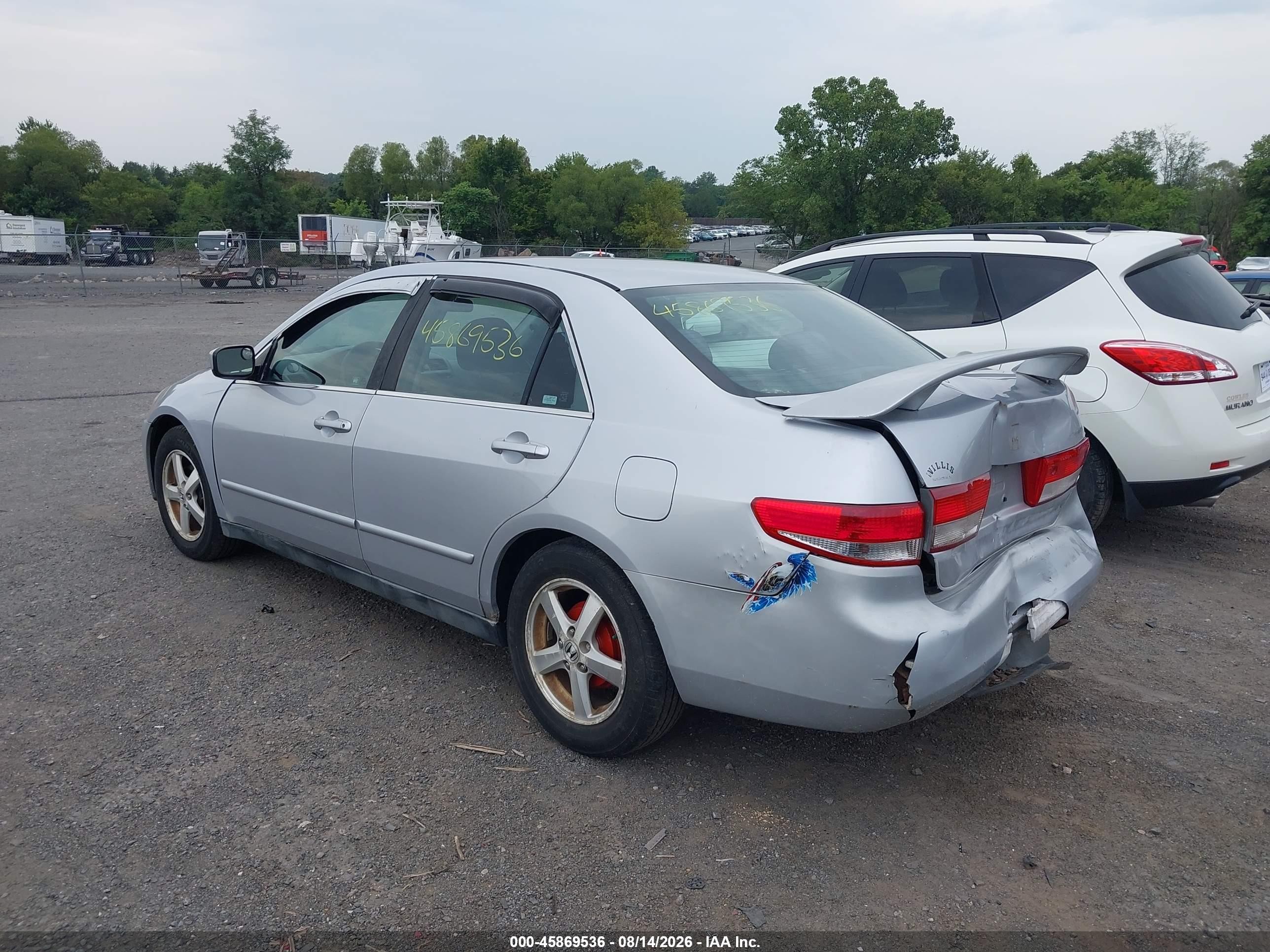 2003 Honda Accord 2.4 Lx Silver vin: 1HGCM56323A144522