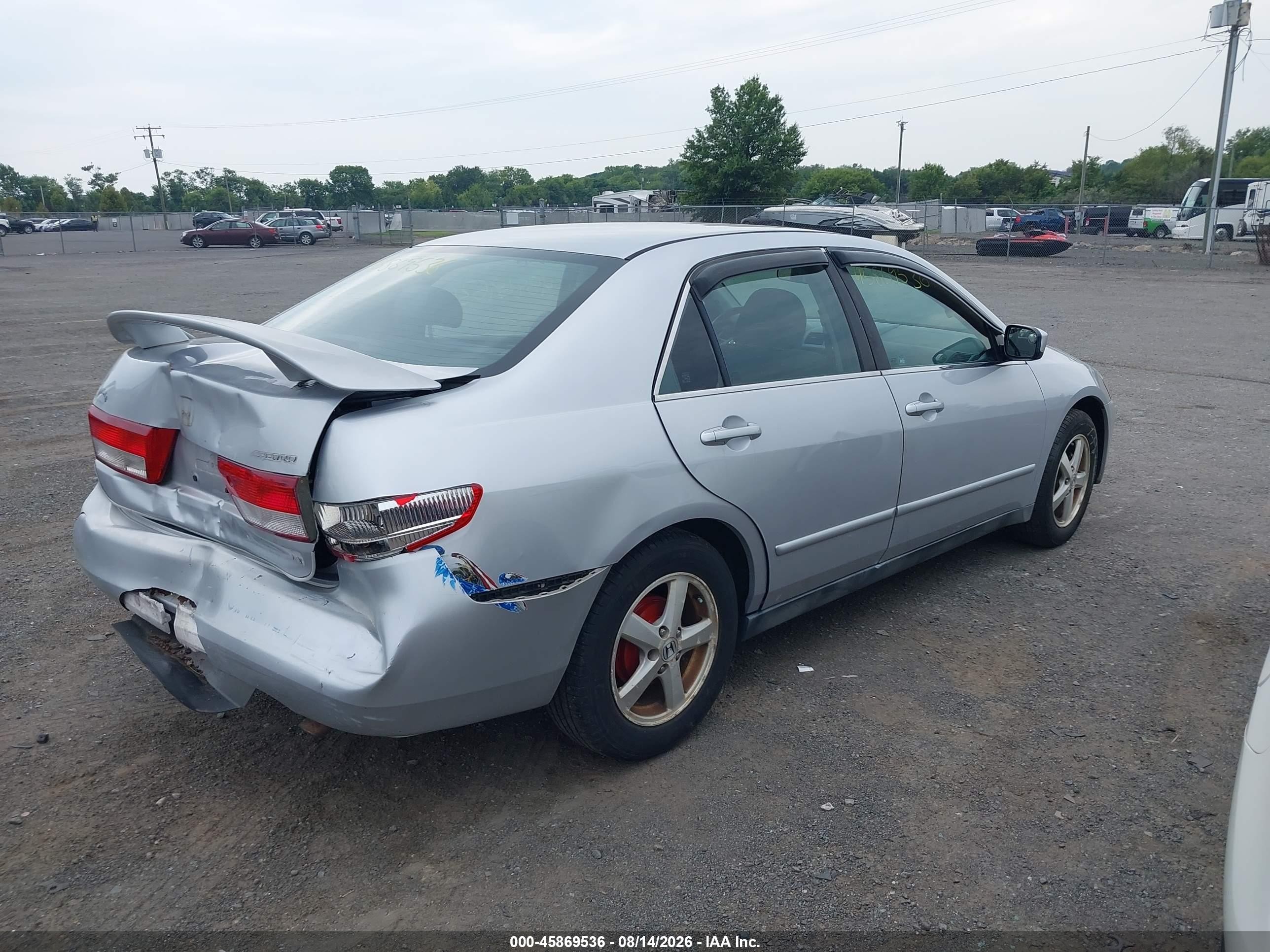 2003 Honda Accord 2.4 Lx Silver vin: 1HGCM56323A144522
