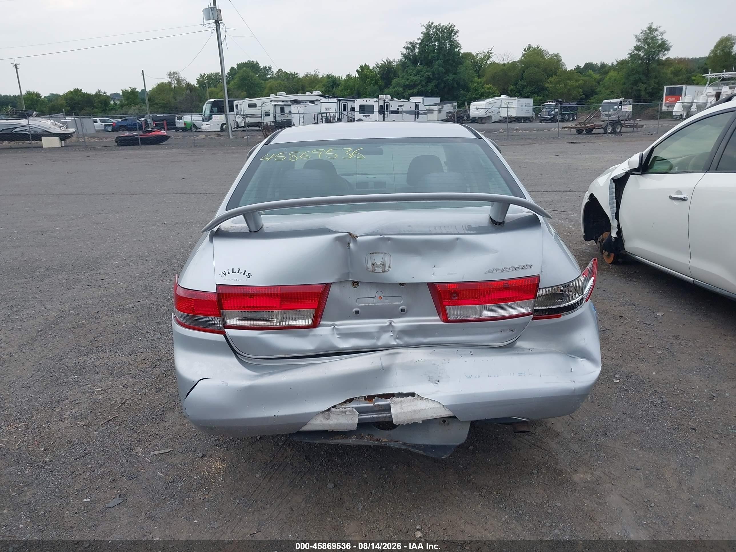 2003 Honda Accord 2.4 Lx Silver vin: 1HGCM56323A144522