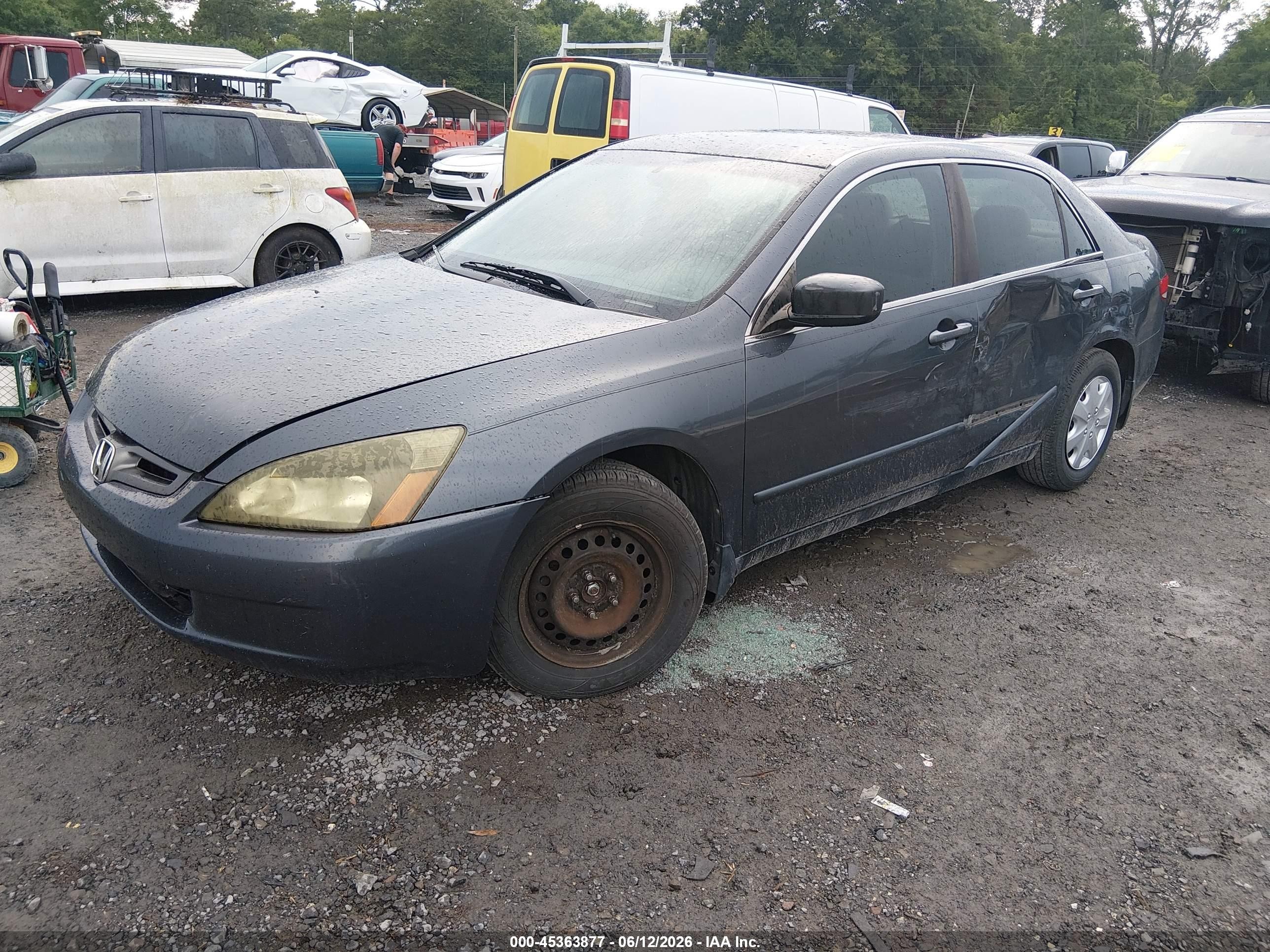 2004 Honda Accord 2.4 Lx Gray vin: 1HGCM56324A109898