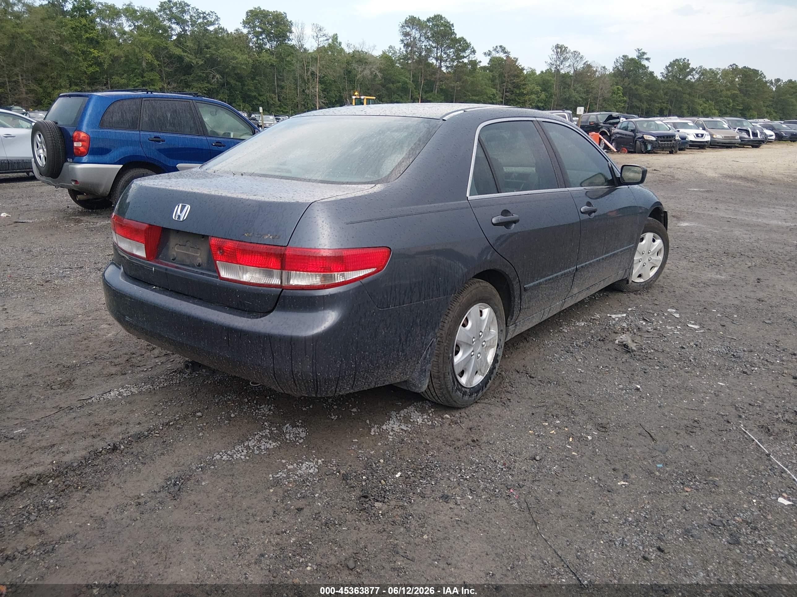 2004 Honda Accord 2.4 Lx Gray vin: 1HGCM56324A109898