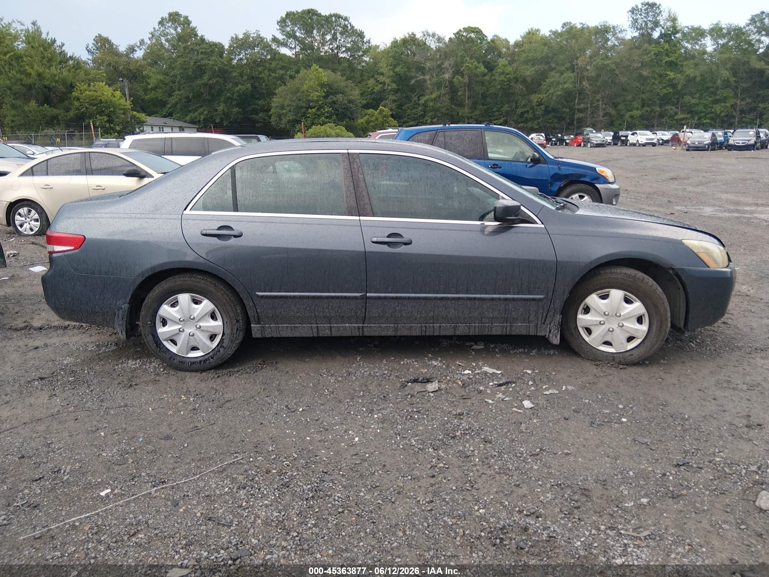 2004 Honda Accord 2.4 Lx Gray vin: 1HGCM56324A109898