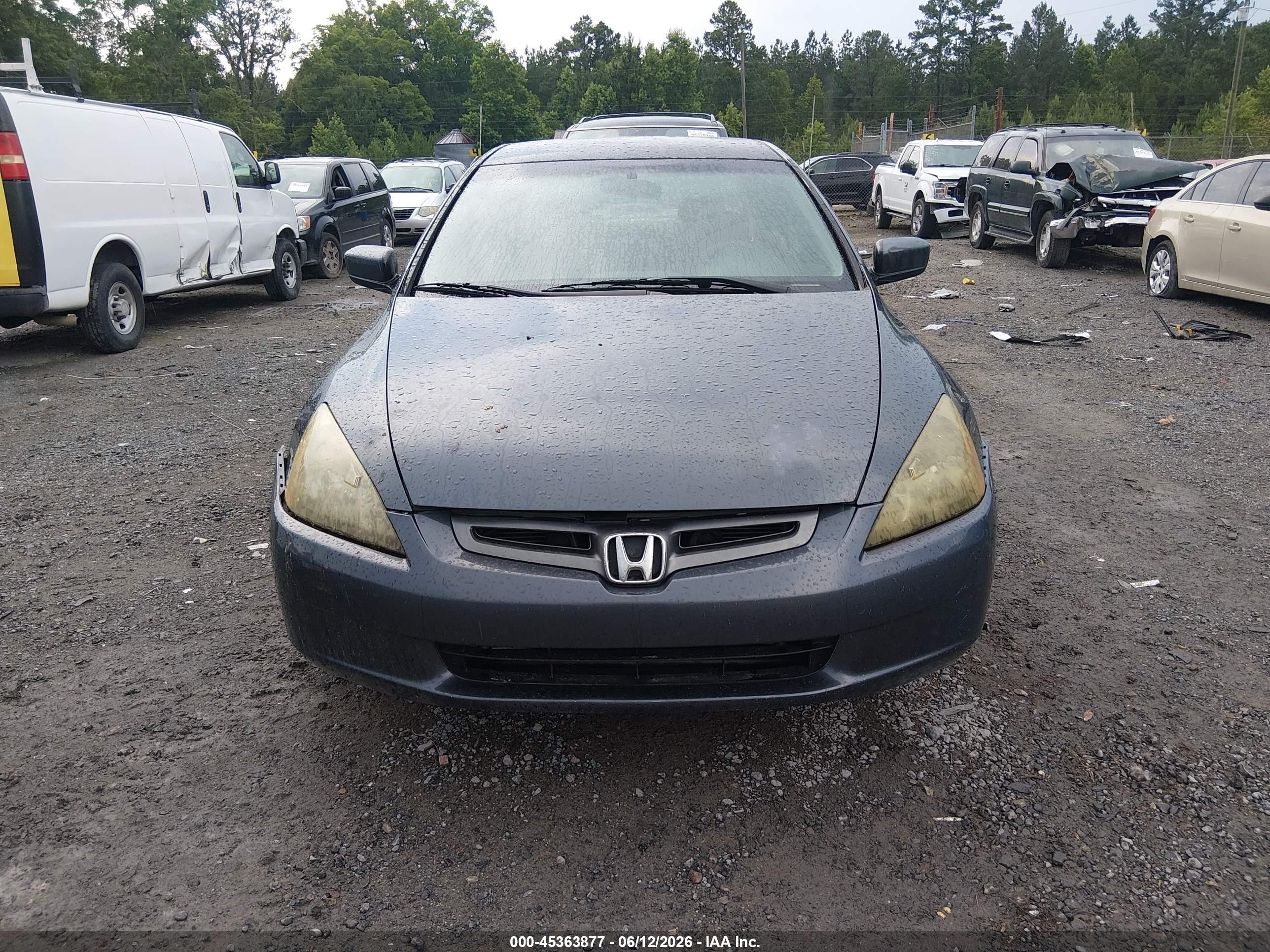 2004 Honda Accord 2.4 Lx Gray vin: 1HGCM56324A109898
