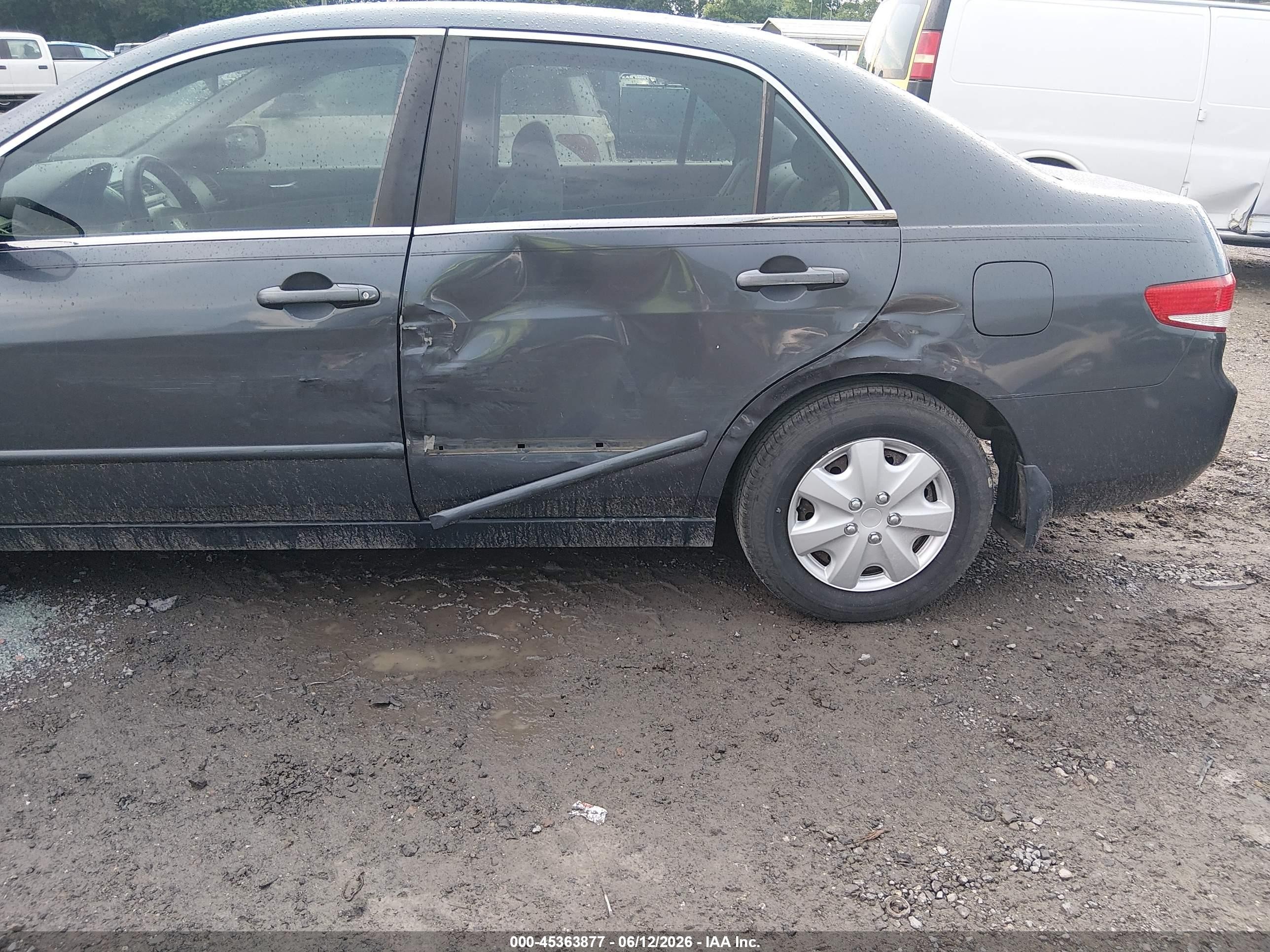 2004 Honda Accord 2.4 Lx Gray vin: 1HGCM56324A109898