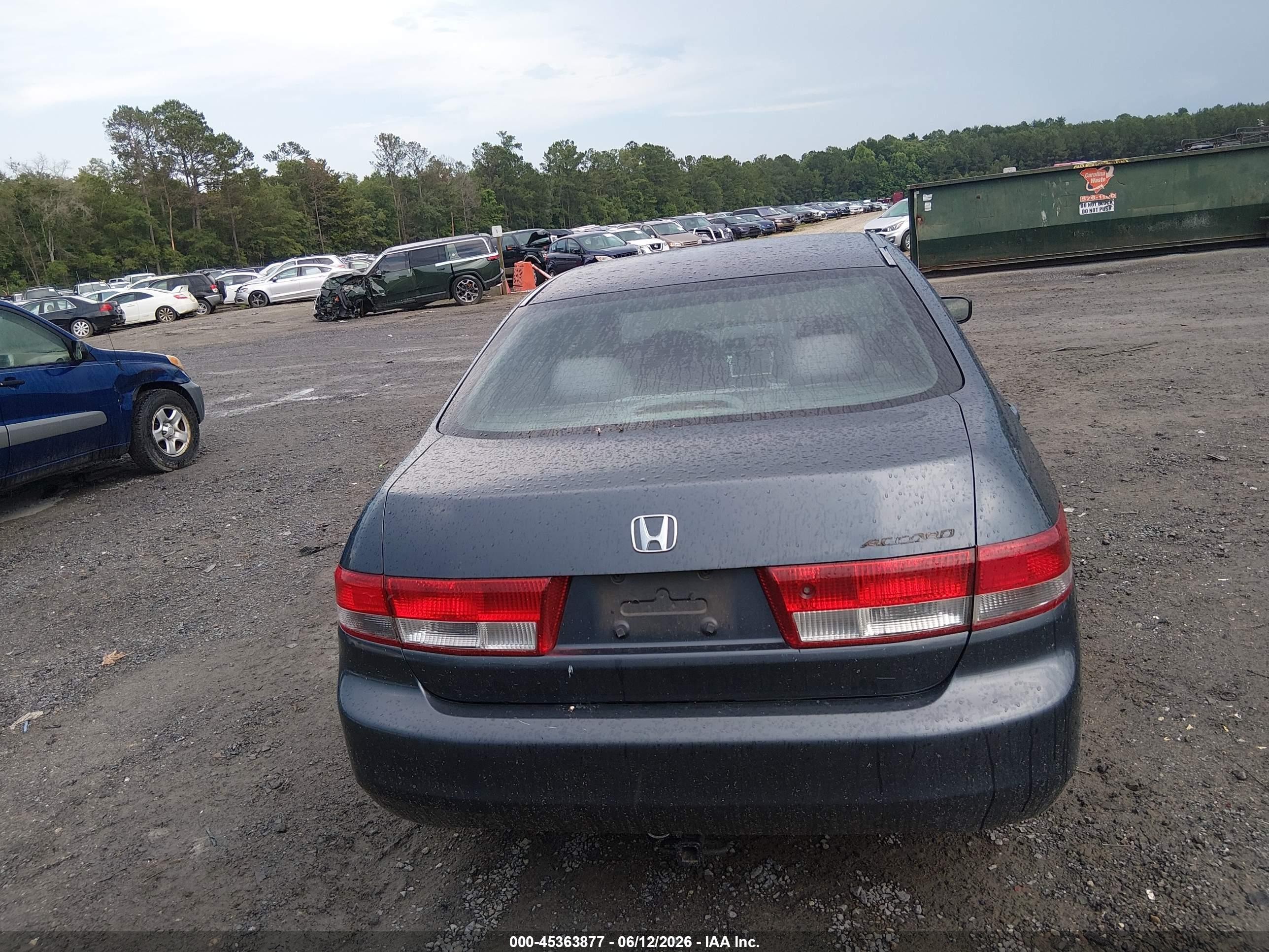 2004 Honda Accord 2.4 Lx Gray vin: 1HGCM56324A109898