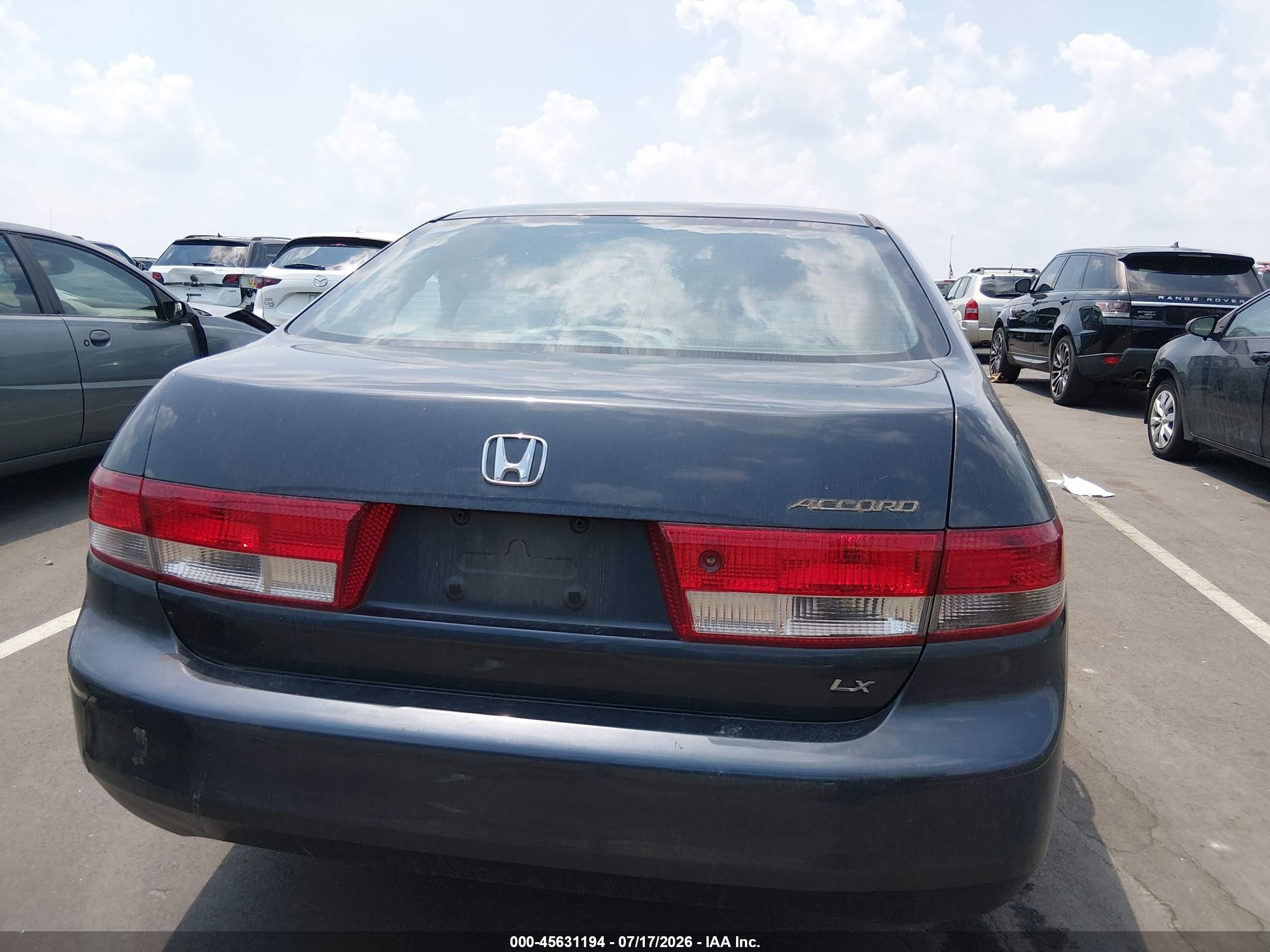 2004 Honda Accord 2.4 Lx Серый vin: 1HGCM56324A139547