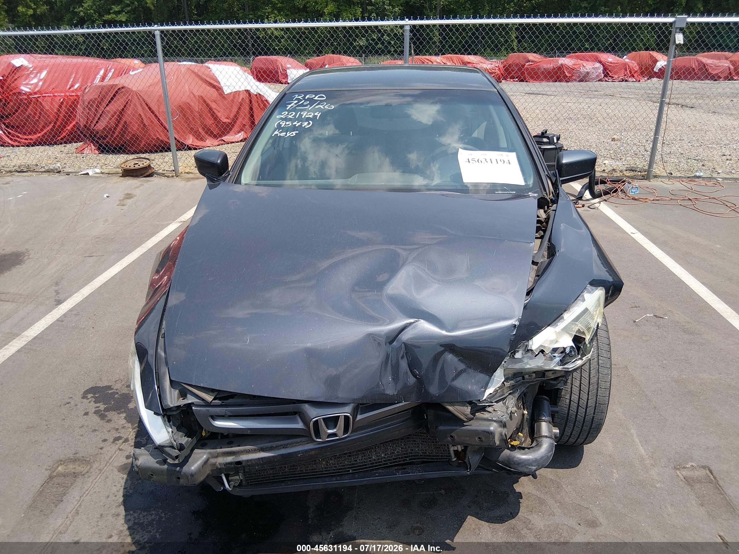 2004 Honda Accord 2.4 Lx Серый vin: 1HGCM56324A139547