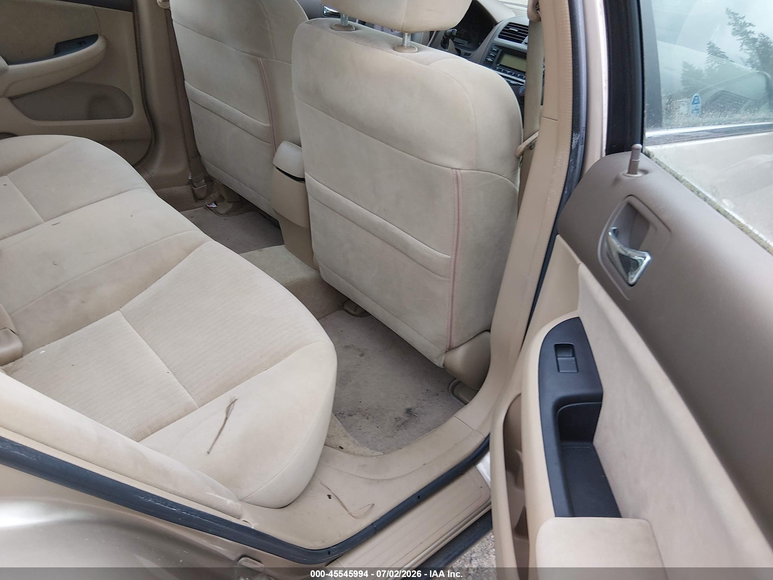 2004 Honda Accord 2.4 Lx Tan vin: 1HGCM56324A151259
