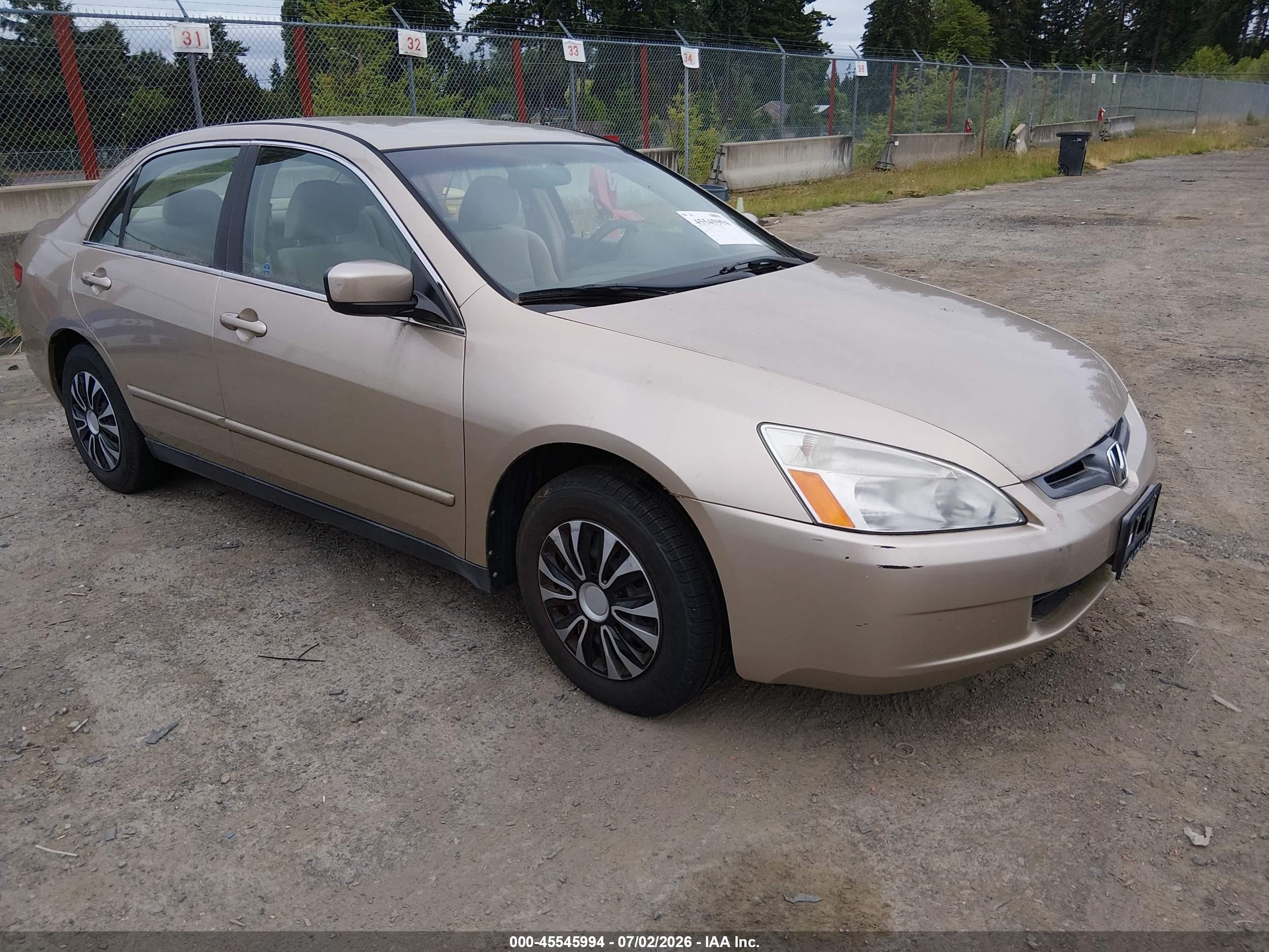 2004 Honda Accord 2.4 Lx Tan vin: 1HGCM56324A151259