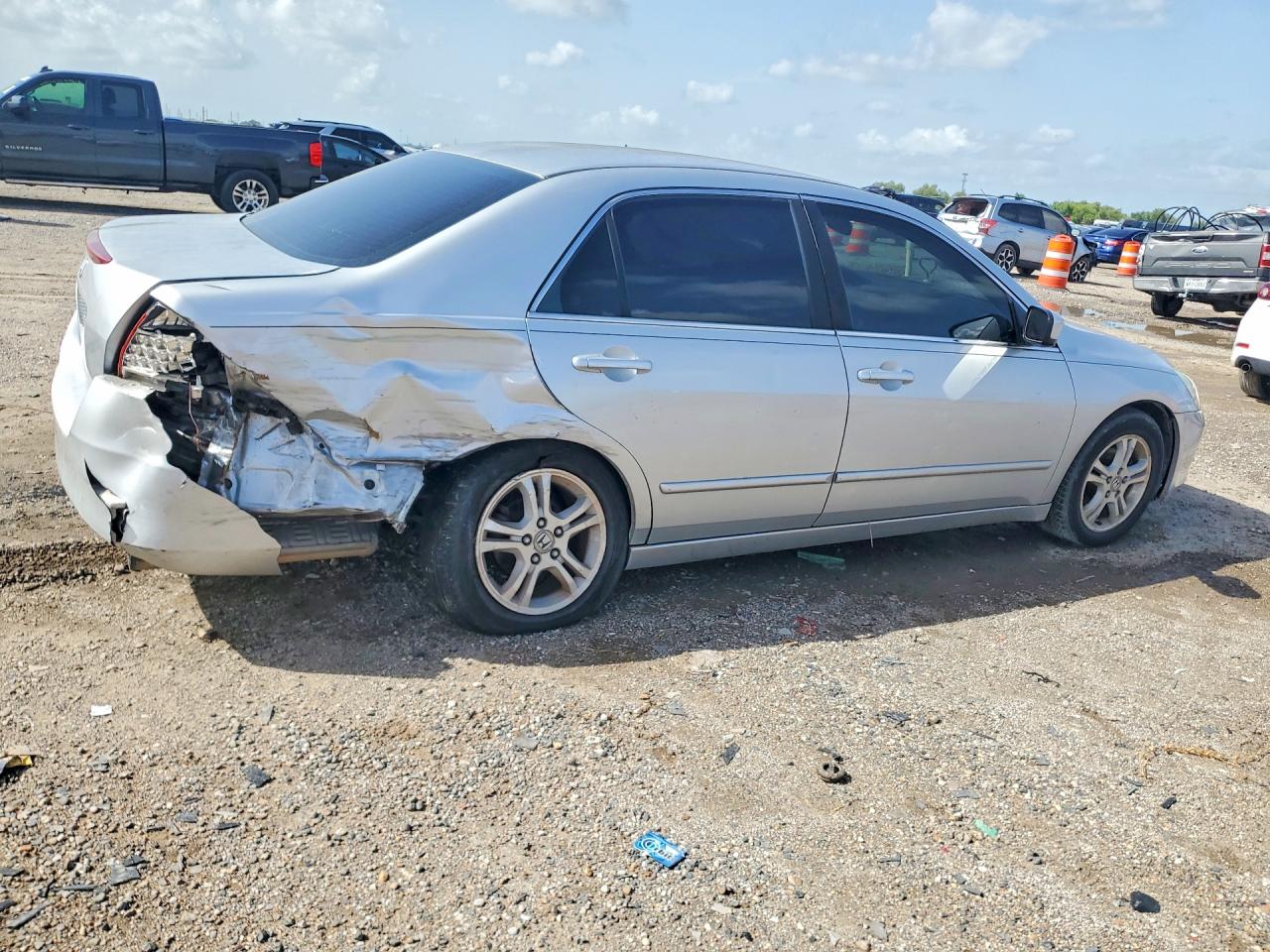 2006 Honda Accord Se Silver vin: 1HGCM56326A014518