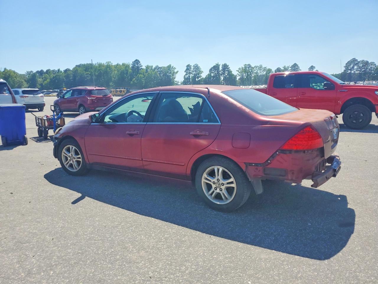2006 Honda Accord Se Burgundy vin: 1HGCM56326A037488
