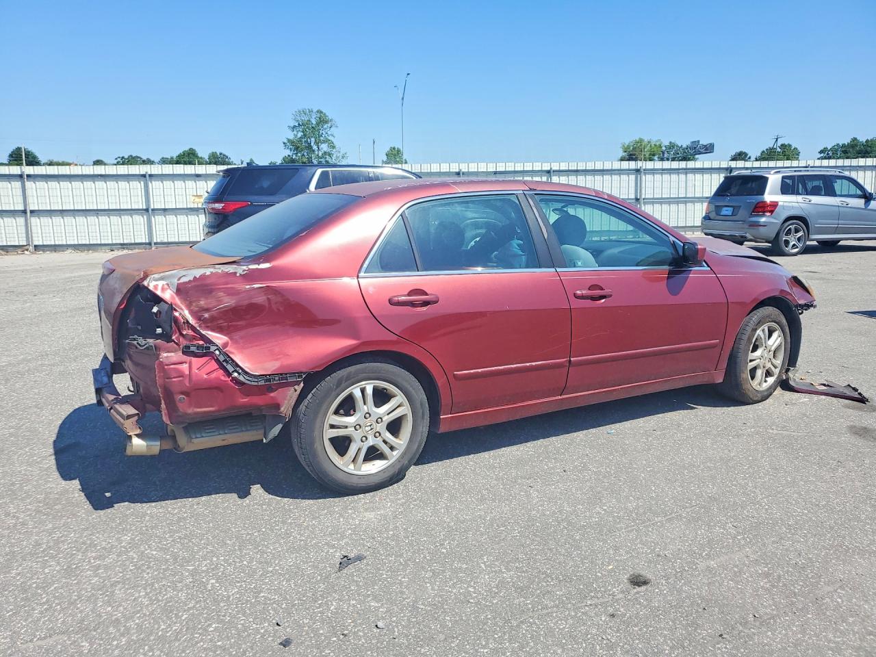 2006 Honda Accord Se Burgundy vin: 1HGCM56326A037488