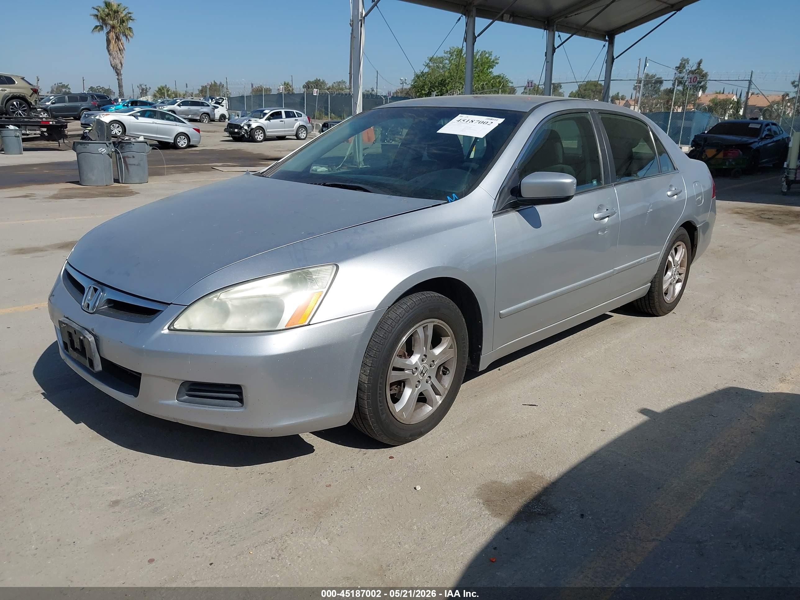 2006 Honda Accord 2.4 Se Silver vin: 1HGCM56326A070779
