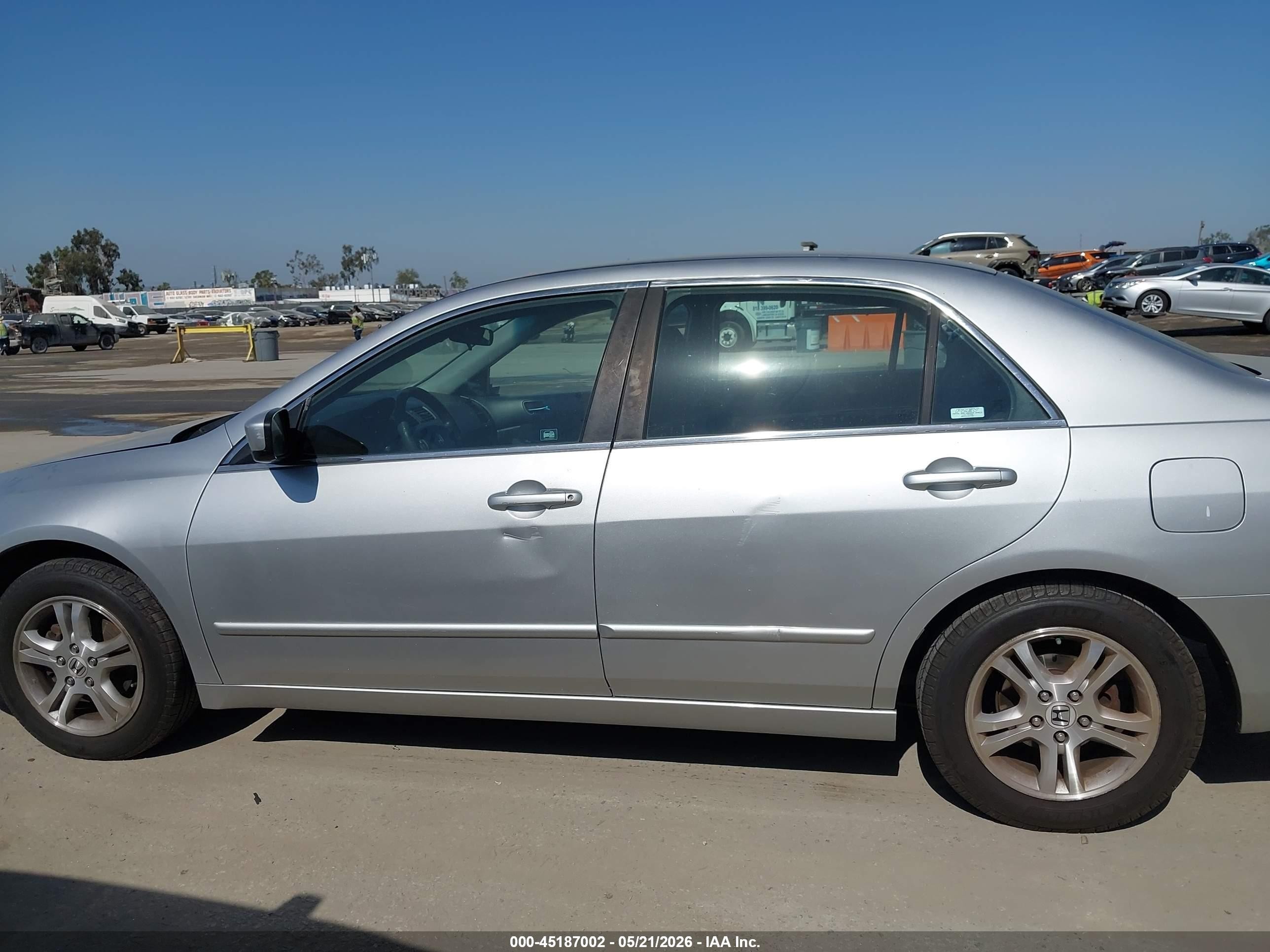 2006 Honda Accord 2.4 Se Silver vin: 1HGCM56326A070779