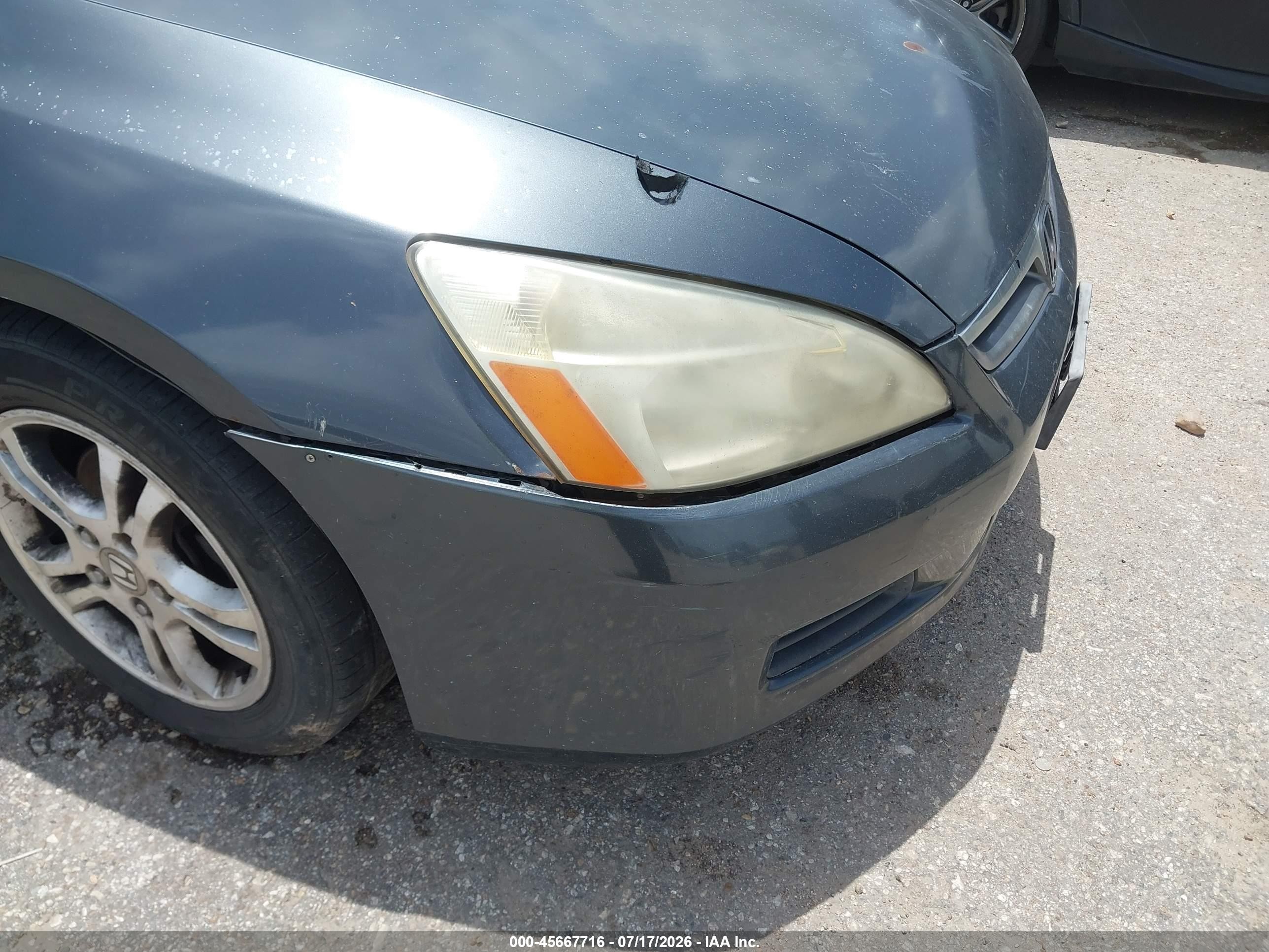 2006 Honda Accord 2.4 Se Gray vin: 1HGCM56326A104719
