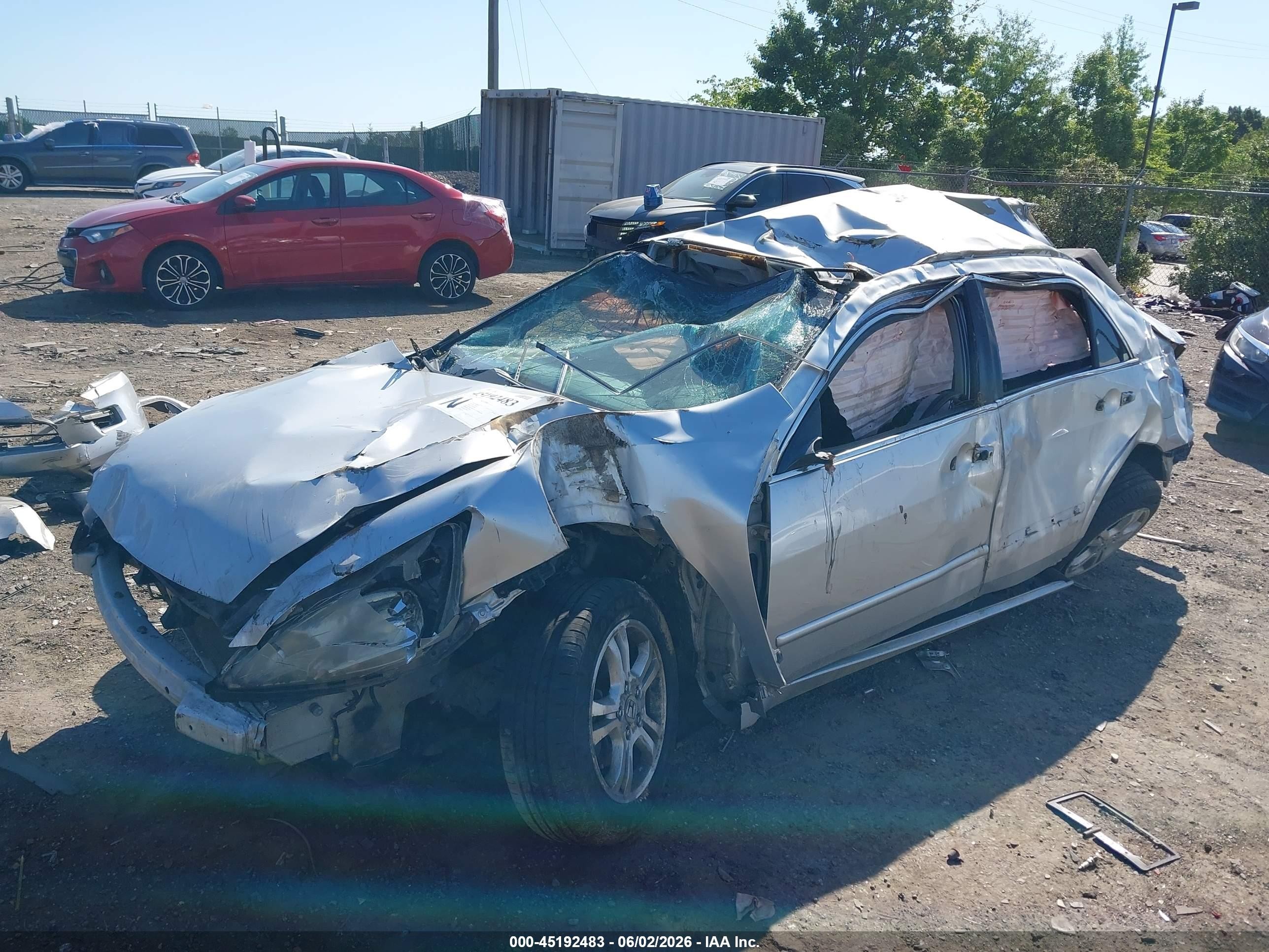 2006 Honda Accord 2.4 Se Silver vin: 1HGCM56326A147750