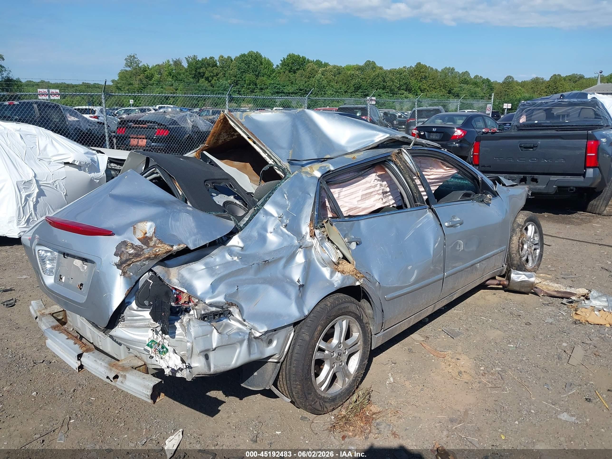 2006 Honda Accord 2.4 Se Silver vin: 1HGCM56326A147750