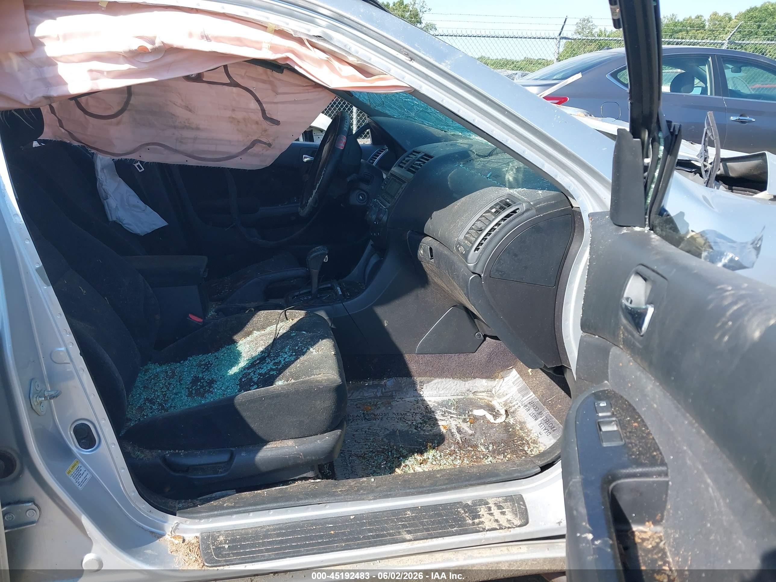 2006 Honda Accord 2.4 Se Silver vin: 1HGCM56326A147750