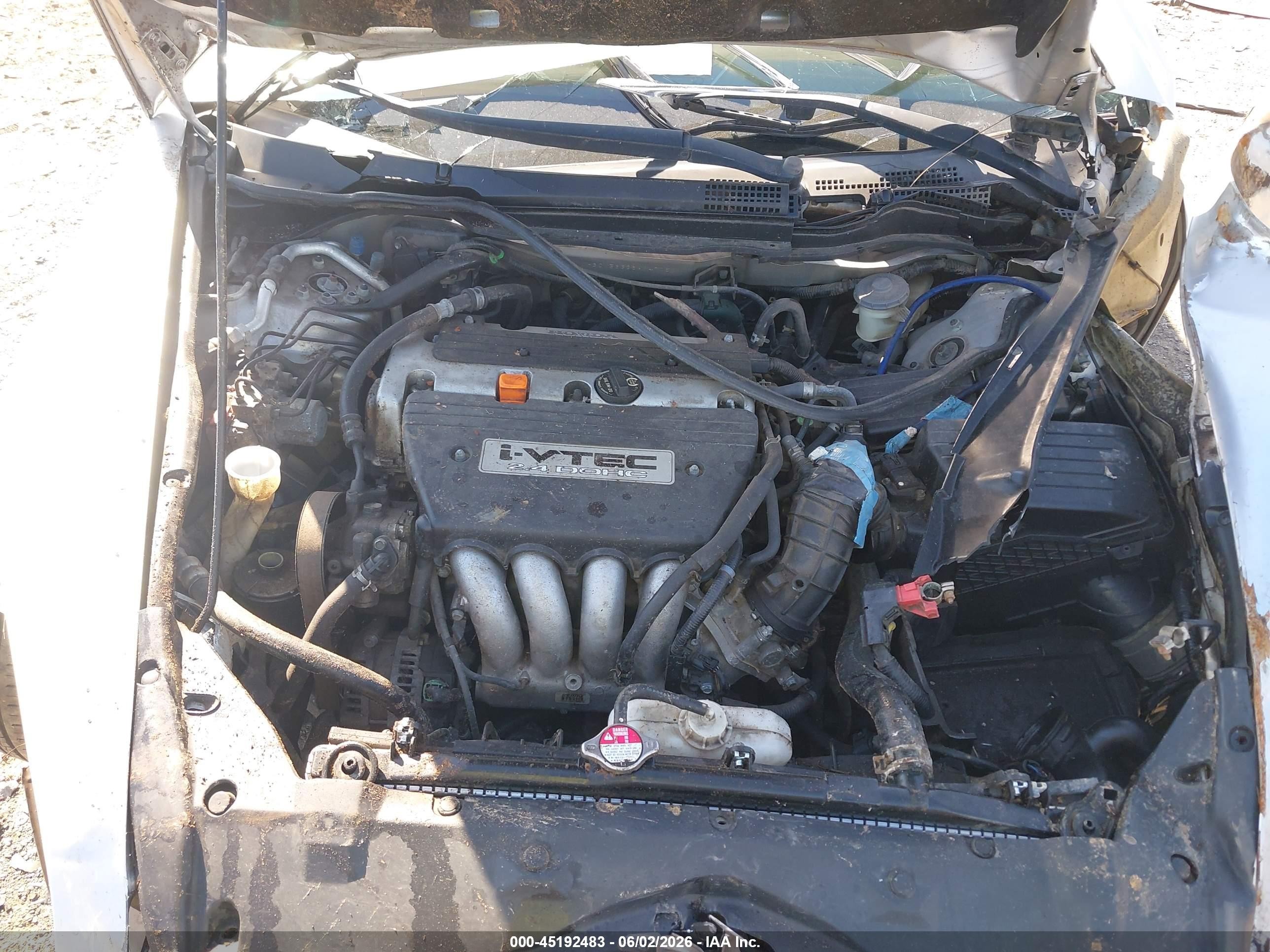 2006 Honda Accord 2.4 Se Silver vin: 1HGCM56326A147750