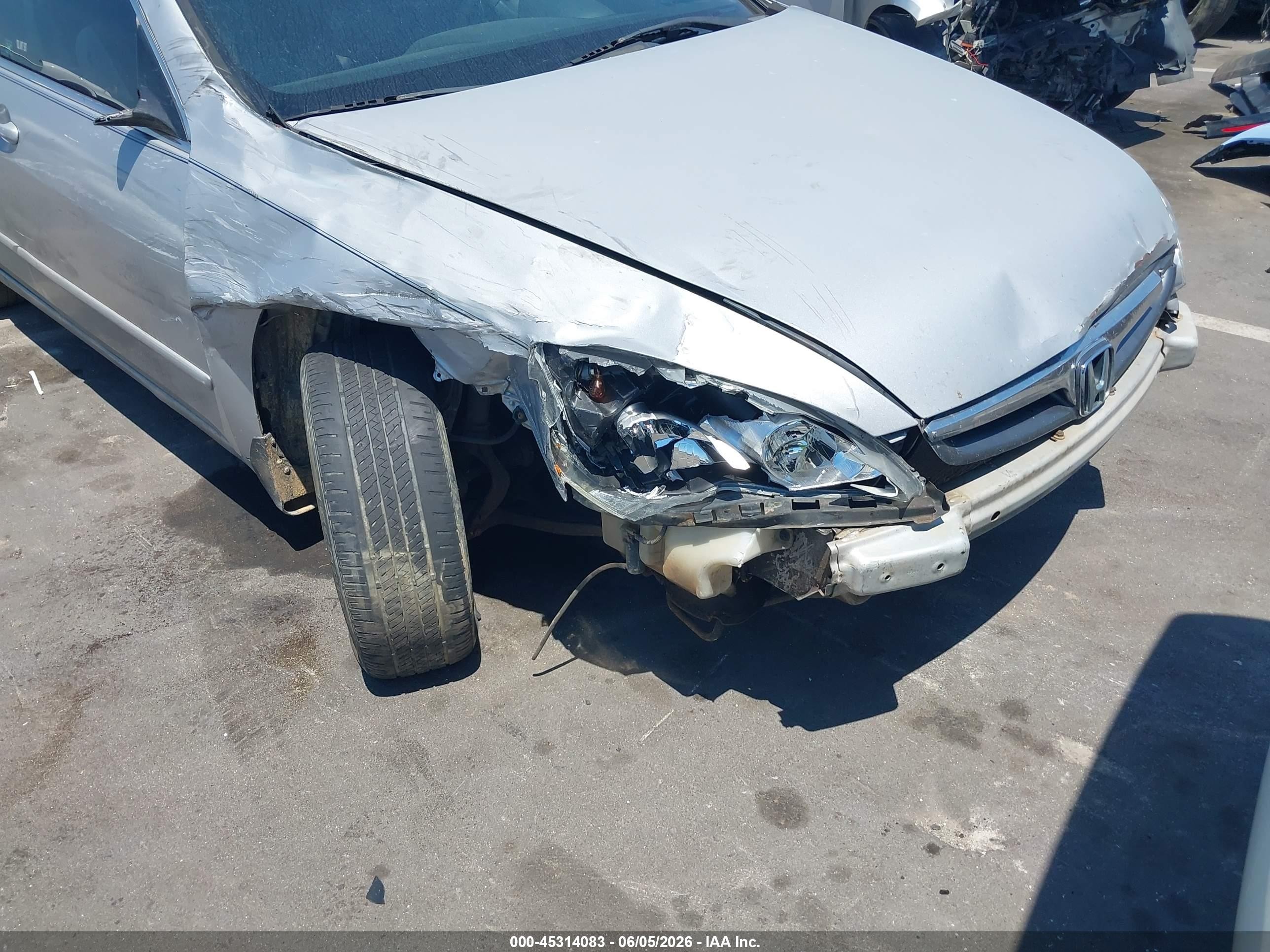 2007 Honda Accord 2.4 Se Silver vin: 1HGCM56327A005528
